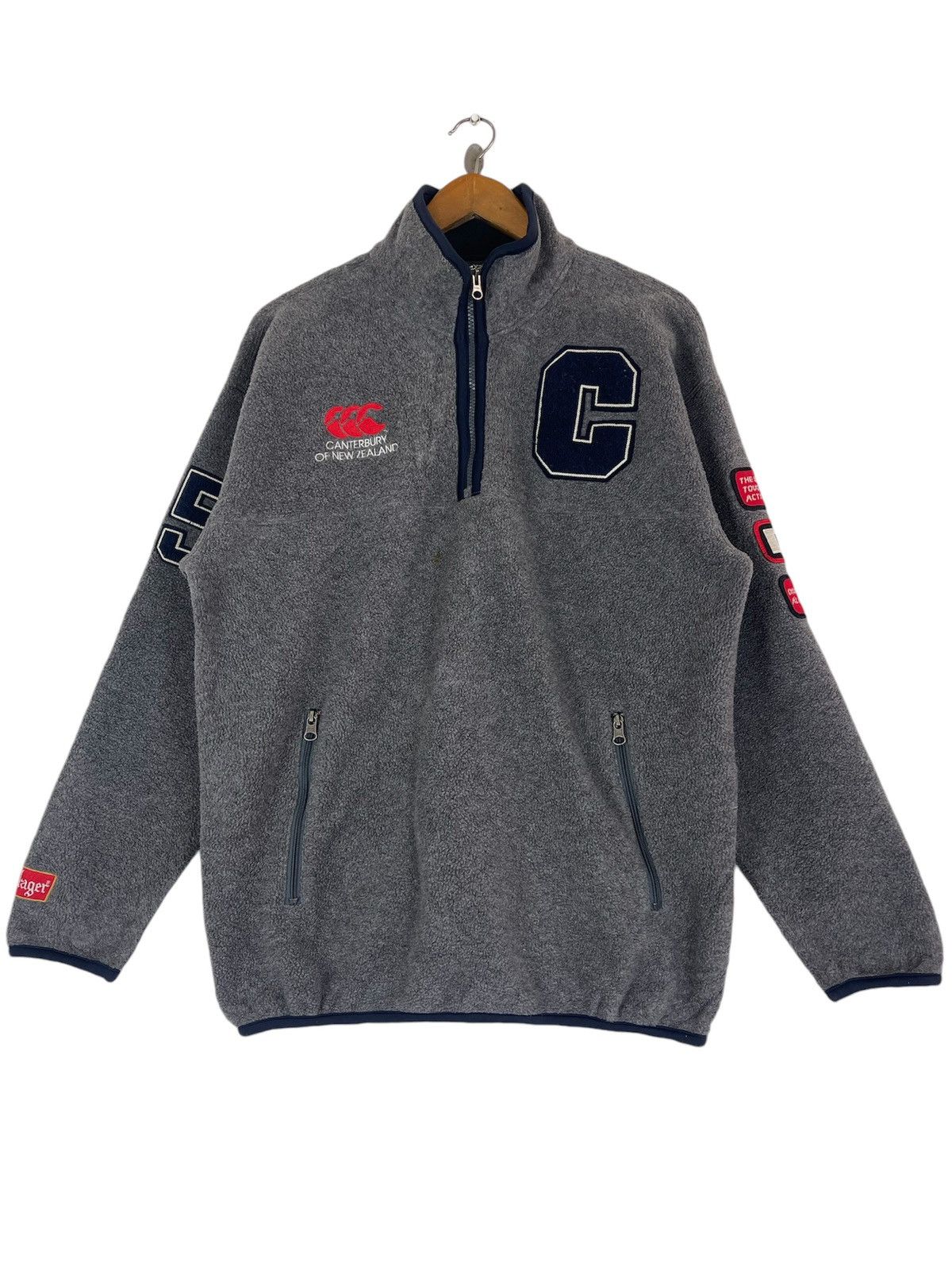 Canterbury of New Zealand × Vintage CANTERBURY OF NEW ZEALAND FLEECE HALF ZIPPER JACKET Size US M / EU 48-50 / 2 - 1 Thumbnail
