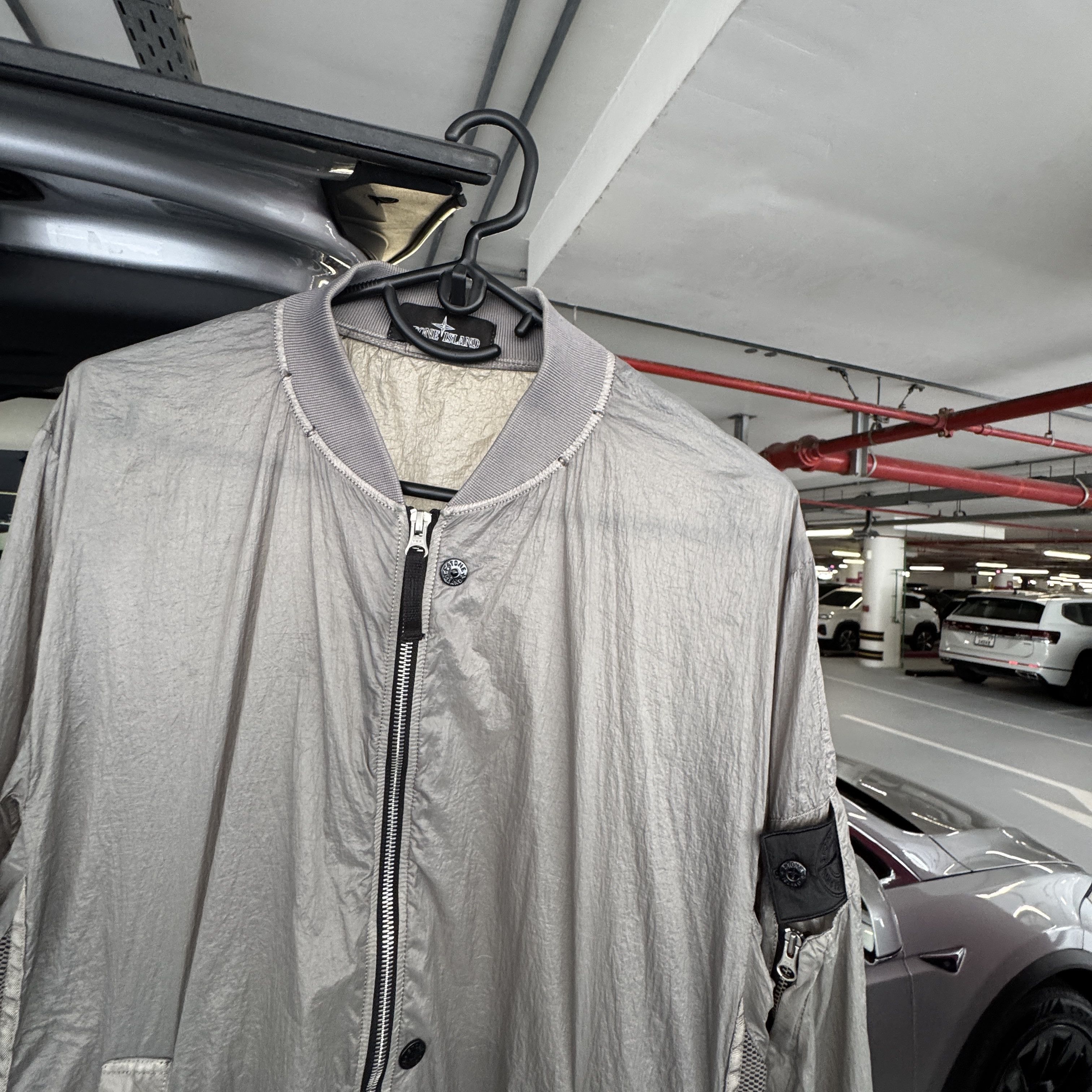 Stone Island Shadow Project Stone Island Shadow Project Lucid Grey Bomber Jacket Size L Size US L / EU 52-54 / 3 - 4 Thumbnail