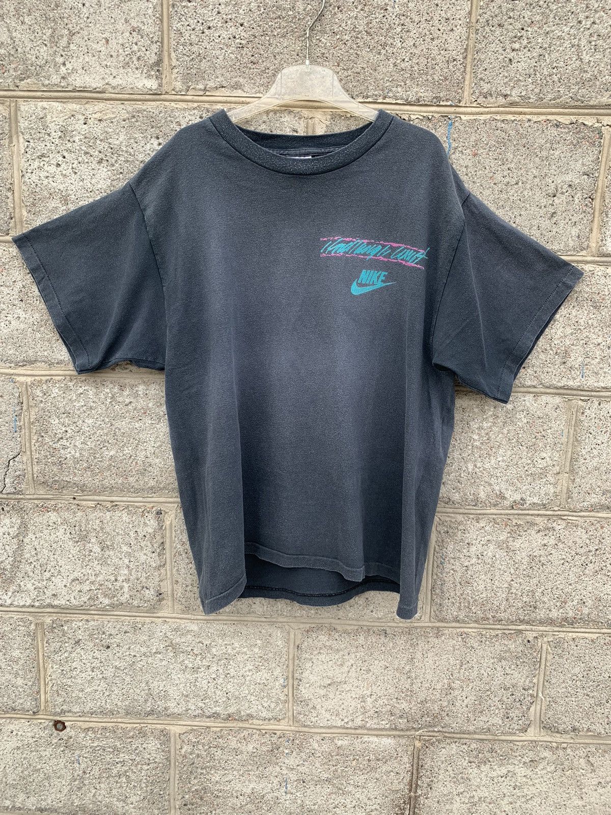 Nike × Vintage Nike vintage faded t shirt y2k Size US M / EU 48-50 / 2 - 3 Thumbnail