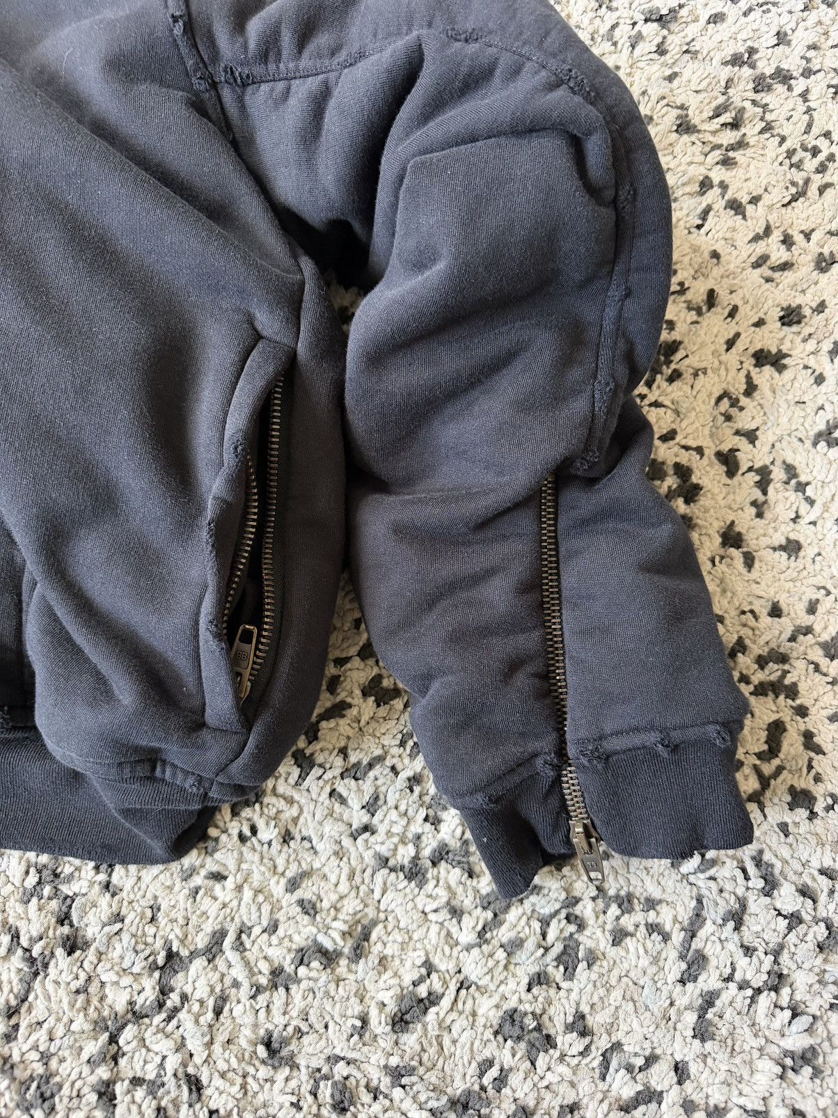 Balenciaga Winter 22 Bomber Zip Up Hoodie Jacket (M) Size US M / EU 48-50 / 2 - 18 Thumbnail