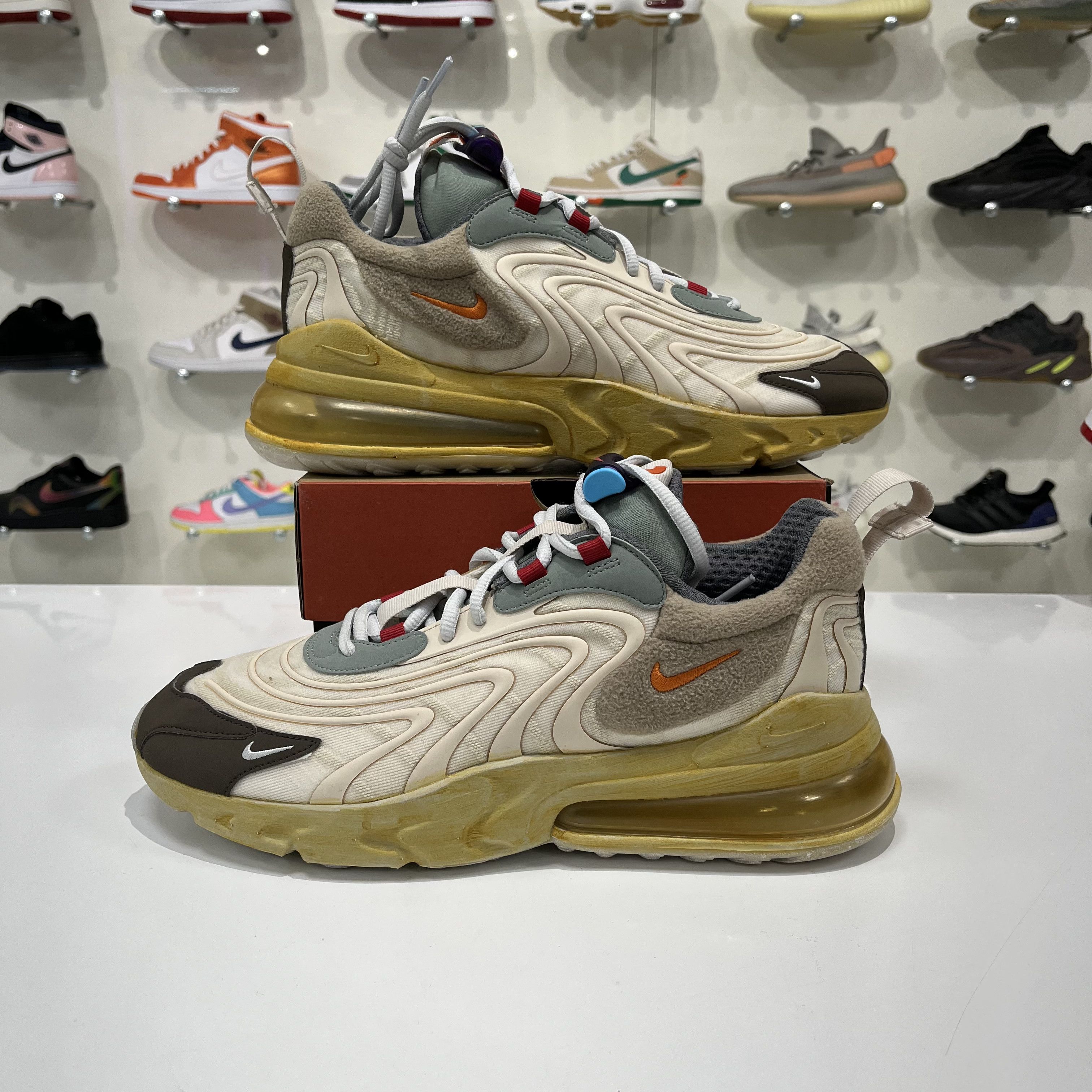 Nike Nike Air Max 270 React Eng Travis Scott Cactus Trails Size US 11 / EU 44 - 1 Thumbnail