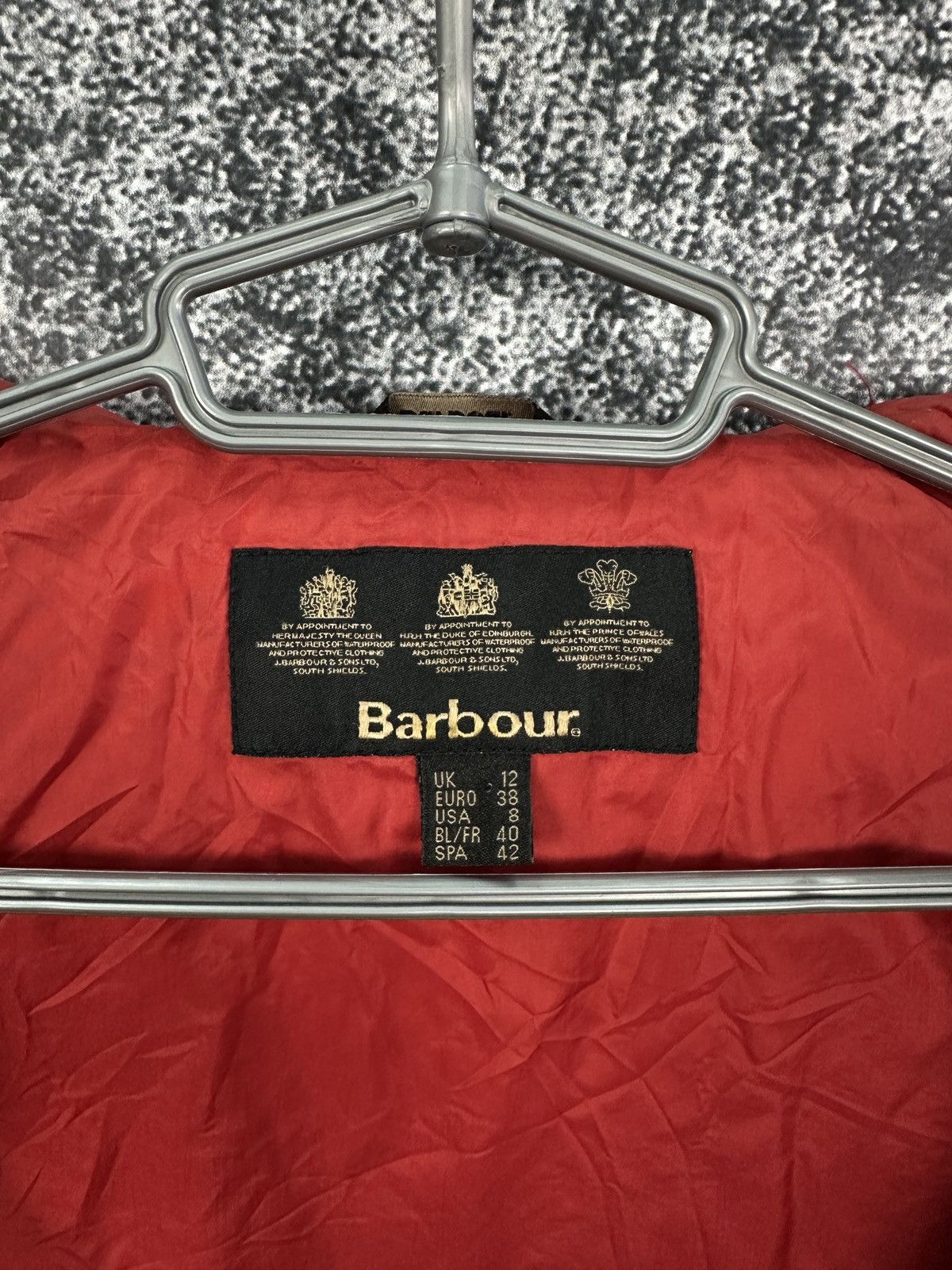 Barbour Barbour Shaped F/Weight Quilt Short Jacket Red Size 12 Size M / US 6-8 / IT 42-44 - 6 Thumbnail