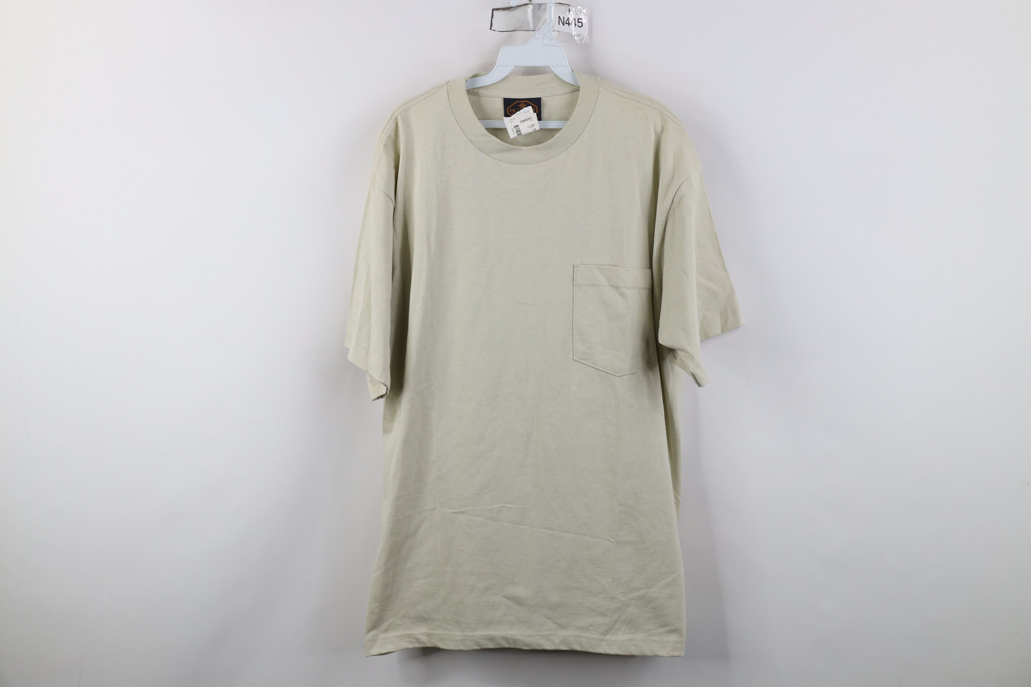 Vintage Deadstock Vintage 90s Streetwear T-Shirt Beige USA Pocket Size US L / EU 52-54 / 3 - 1 Thumbnail