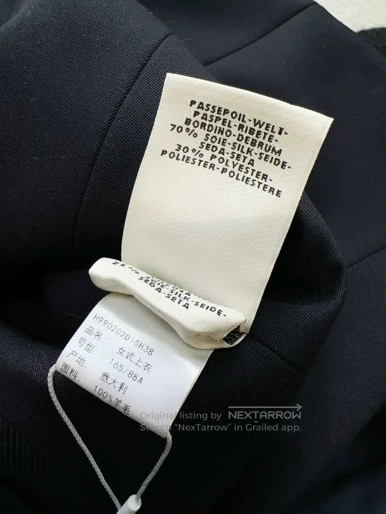 Hermes Hermes Dark Blue and Black Lapel Wool Blazer Jacket Size XS / US 0-2 / IT 36-38 - 6 Thumbnail