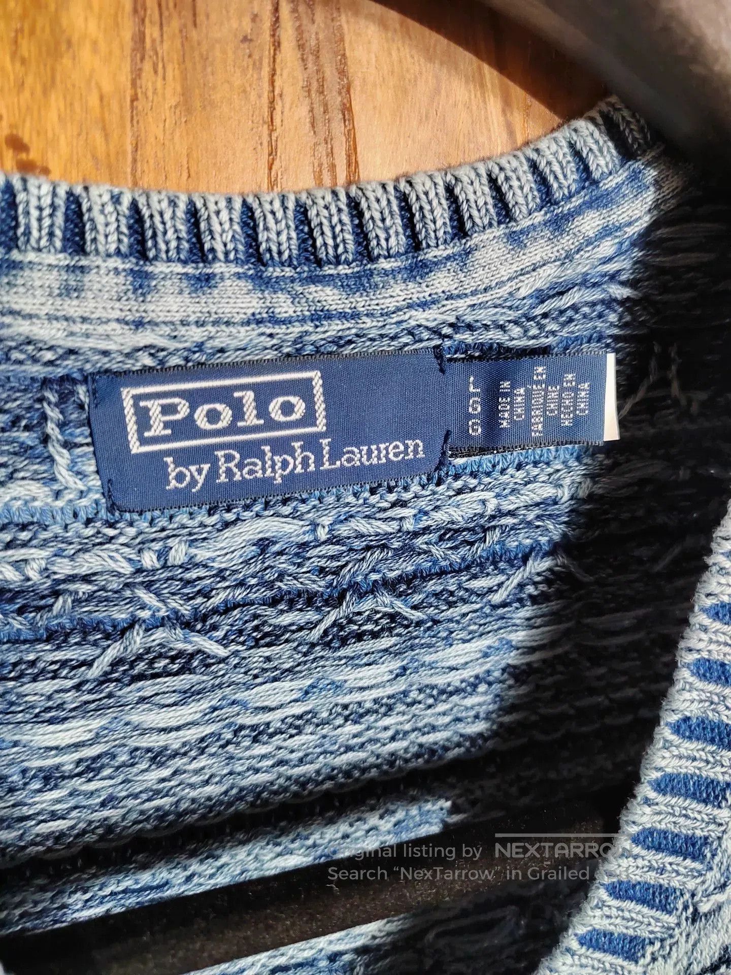 Polo Ralph Lauren Ralph Lauren Knitted Vest in Blue Stripes. Size US L / EU 52-54 / 3 - 3 Thumbnail