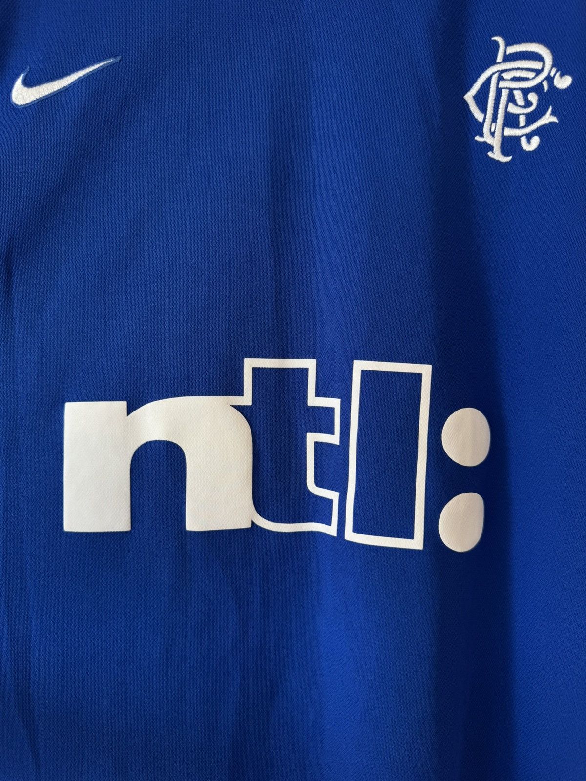 Nike Vintage Rangers Glasgow 1999-2001 Home Soccer Jersey Shirt Size US XL / EU 56 / 4 - 6 Thumbnail