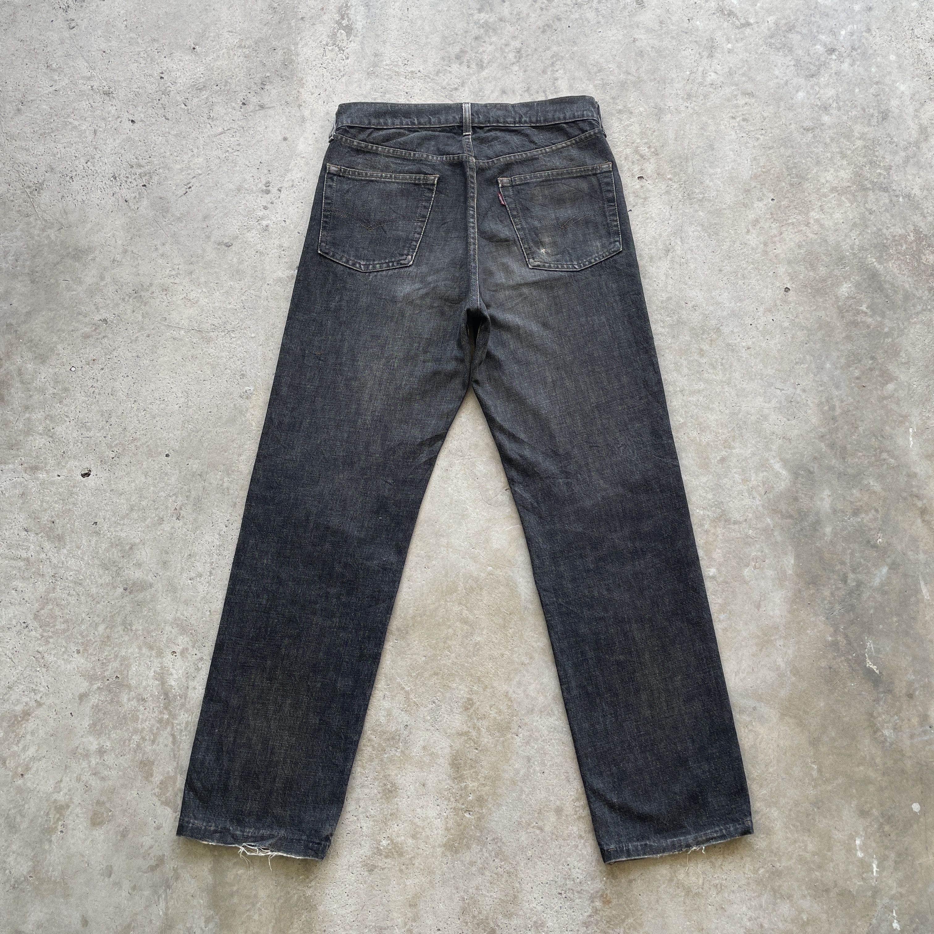 Levi's × Vintage VINTAGE LEVIS DISTRESSED JEANS BLACK FADED DENIM PANTS W31 Size US 31 - 13 Thumbnail