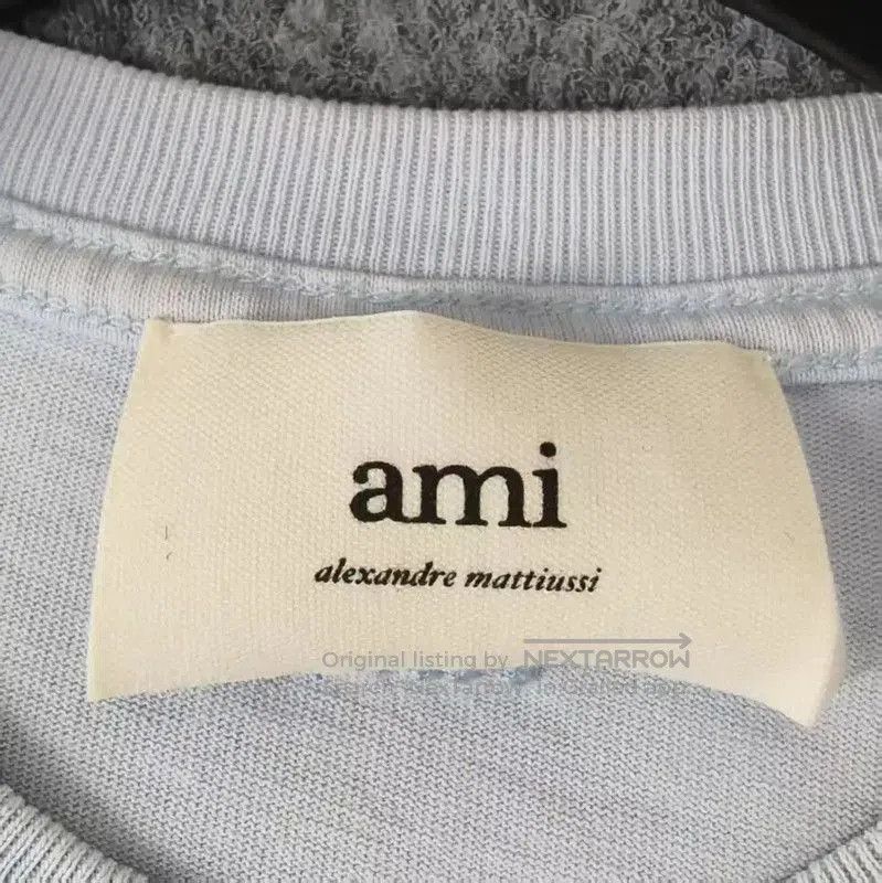 AMI AMI Blue Cotton Men's T-Shirt . Size US S / EU 44-46 / 1 - 3 Thumbnail