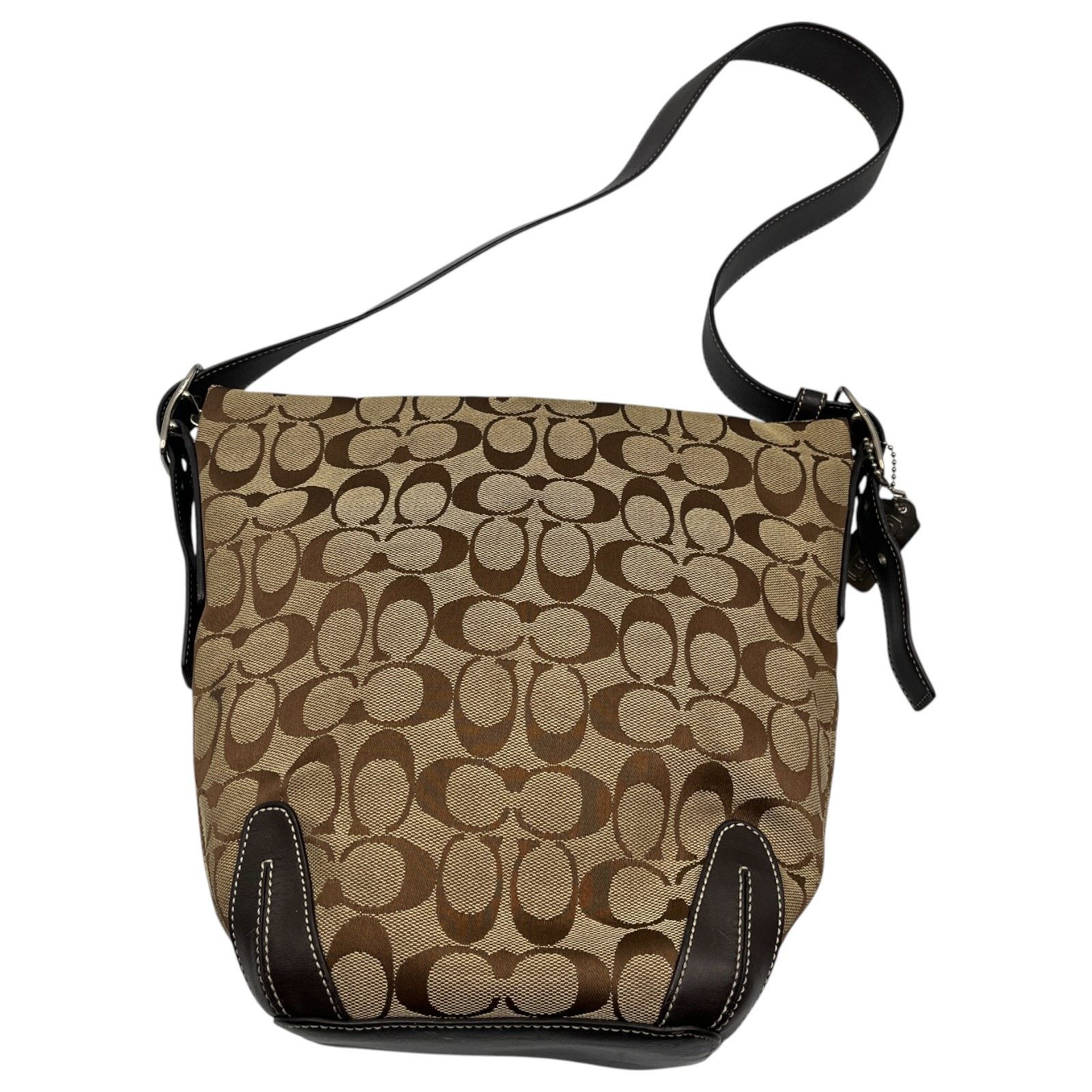Coach Coach Signature Monogram Canvas Leather Bucket Shoulder Bag Size ONE SIZE - 1 Thumbnail