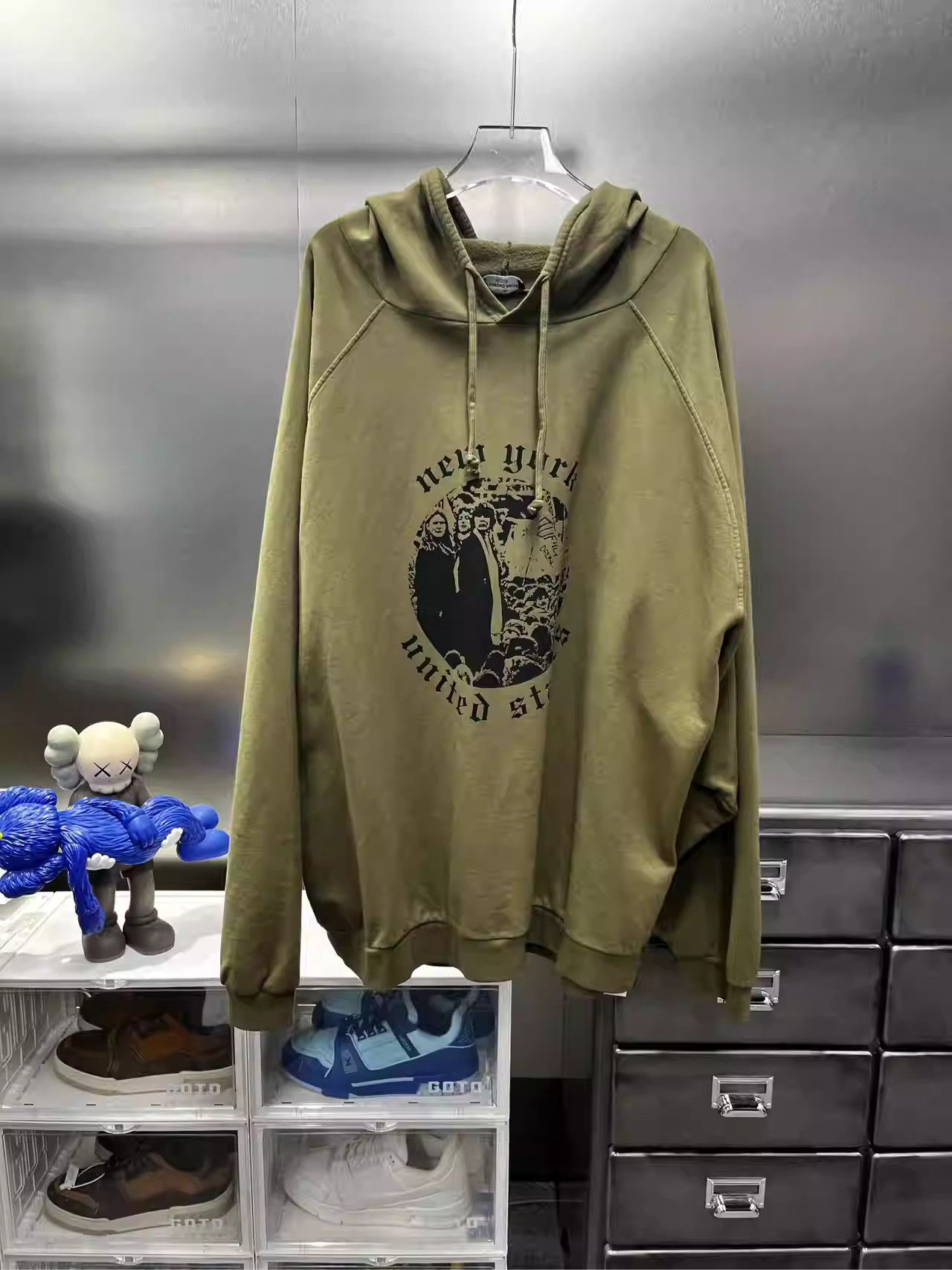 Raf Simons Raf Simons Archive Washed Green Antwerp Hoodie Size US L / EU 52-54 / 3 - 1 Thumbnail