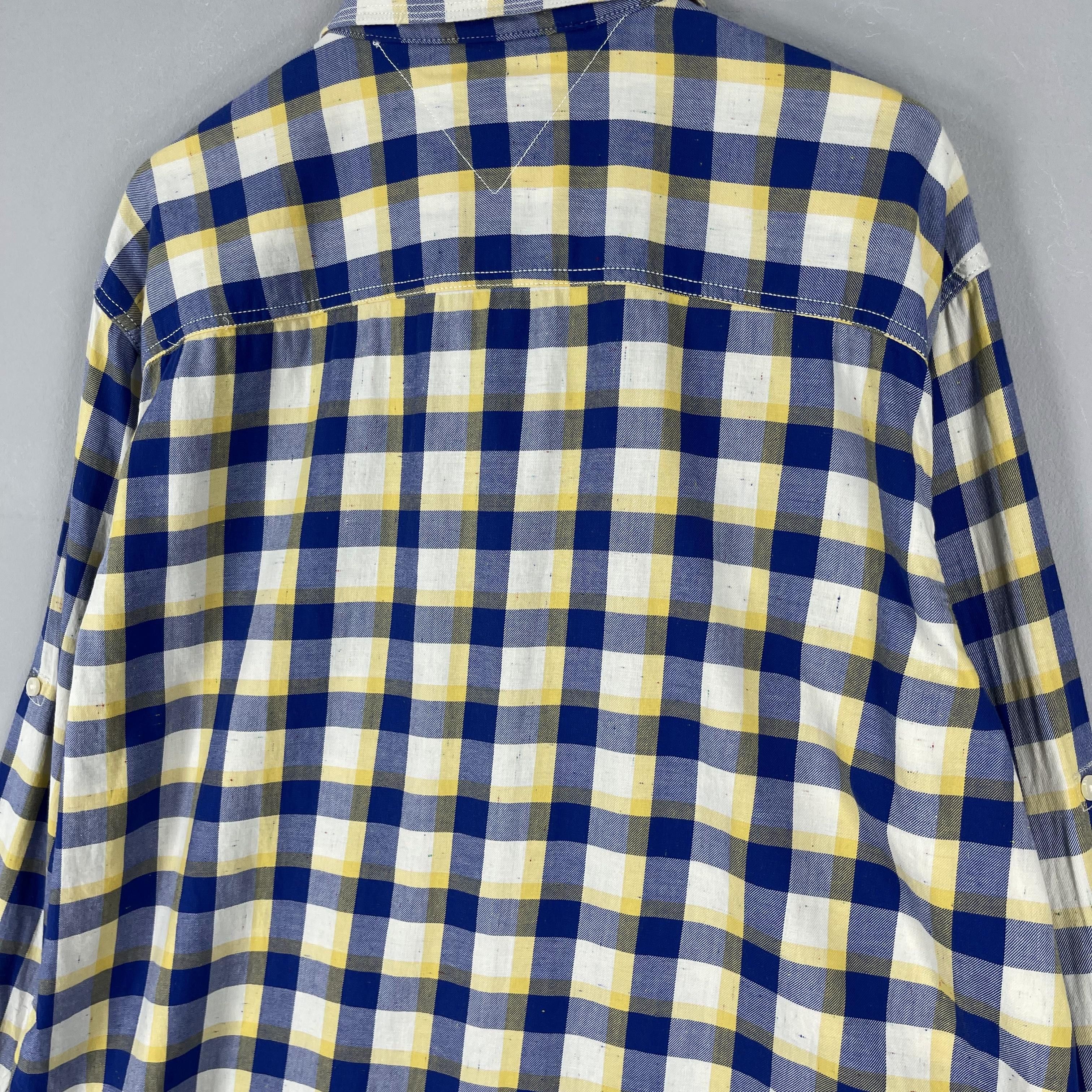 Tommy Hilfiger Vintage TOMMY HILFIGER Plaid Tartan Button Up Flannel Size US XXL / EU 58 / 5 - 9 Thumbnail