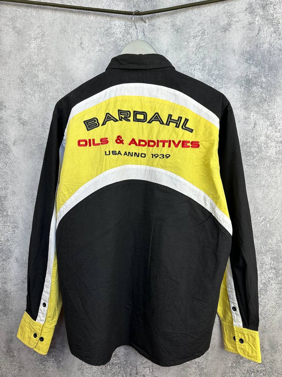 Vintage Bardahl Racing Shirt XTC Zip Pocket Button Up Long Sleeve Size US XL / EU 56 / 4 - 2 Thumbnail