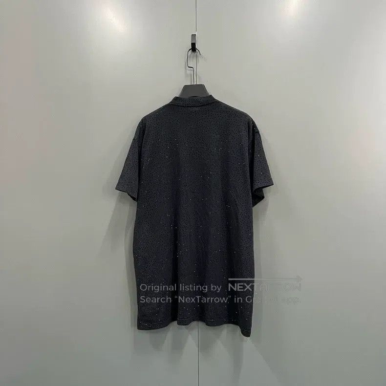 Balenciaga Balenciaga Black Crystal Studded Round Neck Short Sleeve Size US S / EU 44-46 / 1 - 2 Thumbnail