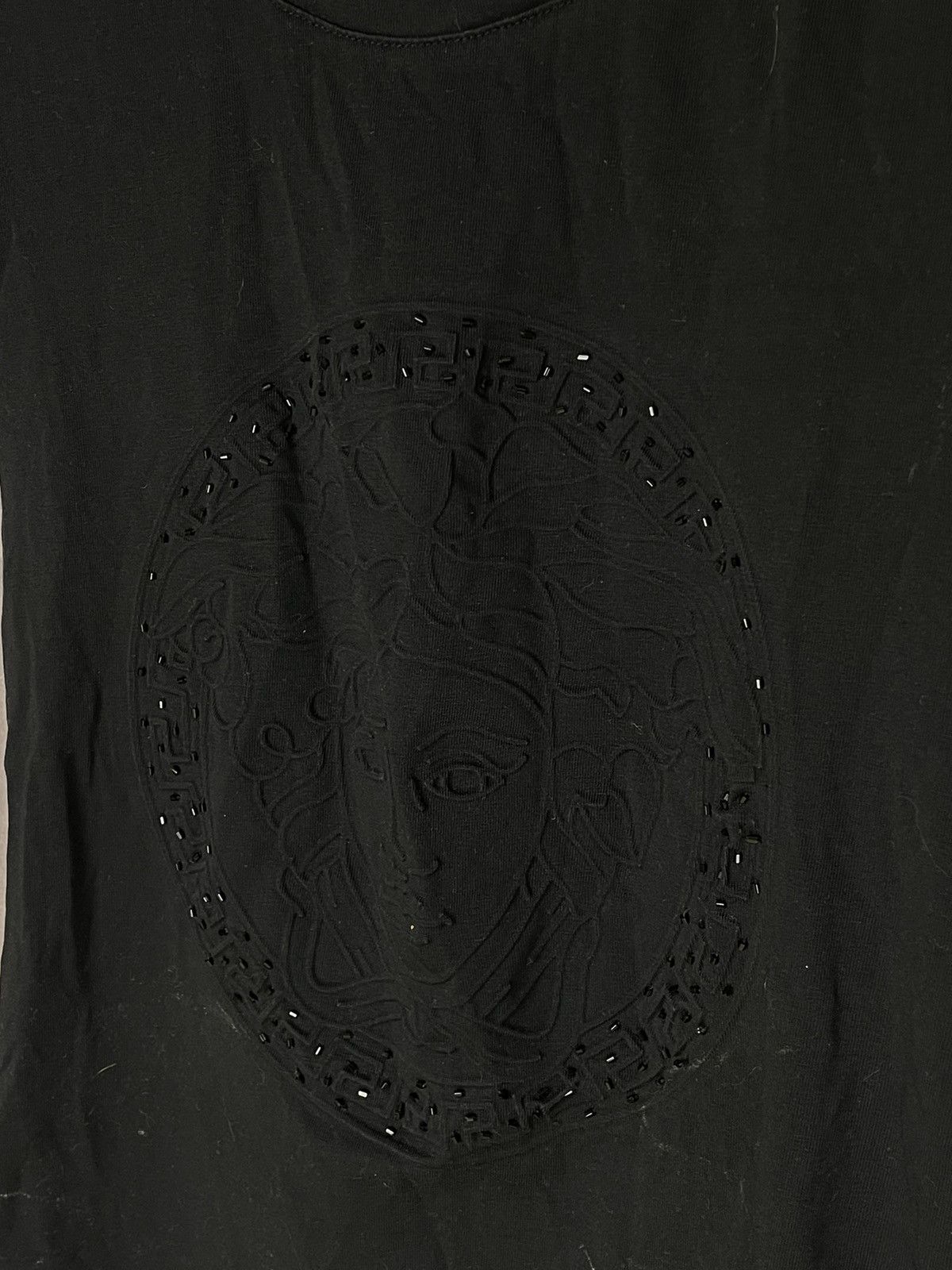 Versace × Vintage VINTAGE VERSACE Y2K BLACK TANK TOP Size M / US 6-8 / IT 42-44 - 8 Thumbnail