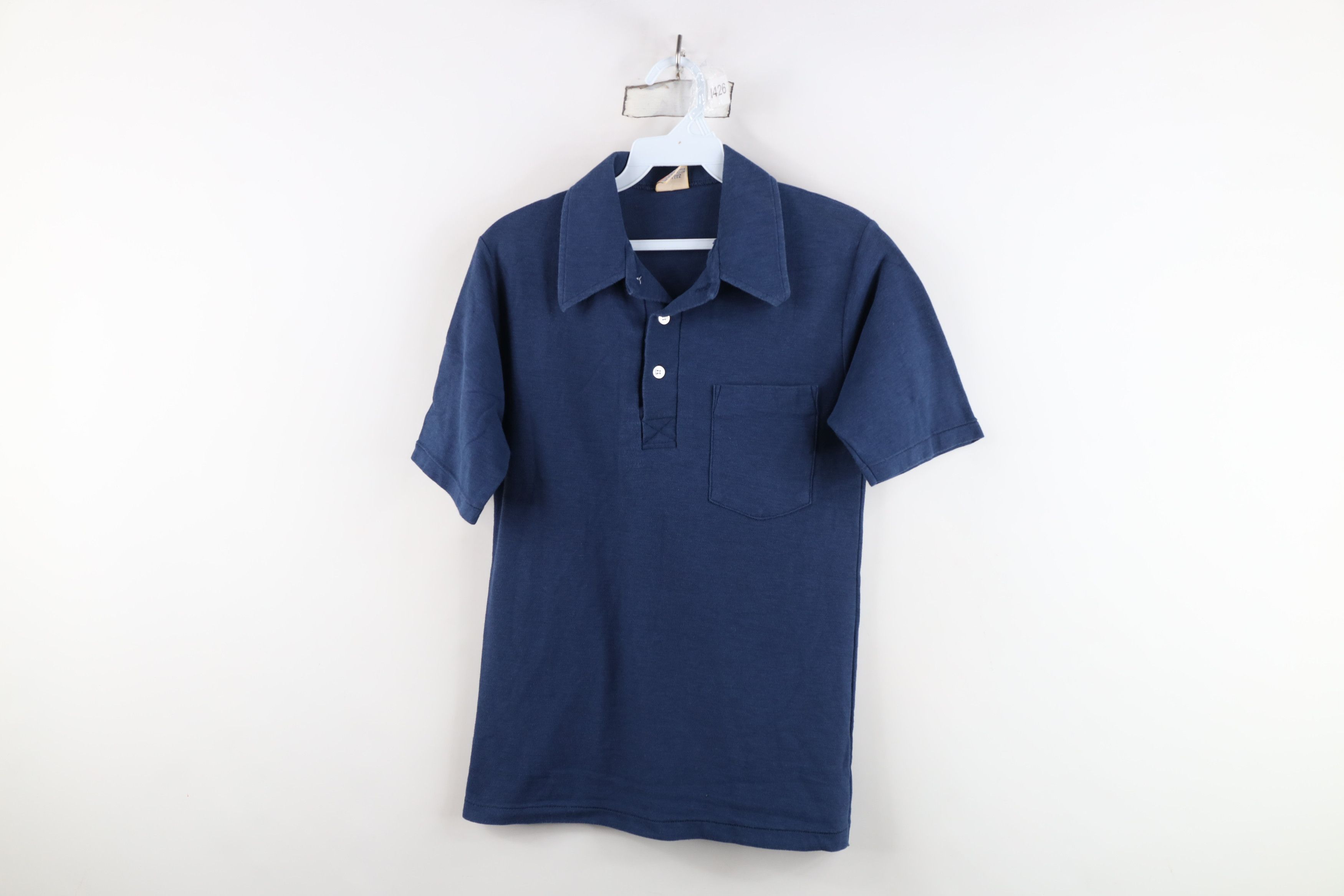 Fruit Of The Loom Vintage 60s 70s Fruit of the Loom Blank Golf Polo Shirt USA Size US M / EU 48-50 / 2 - 1 Thumbnail