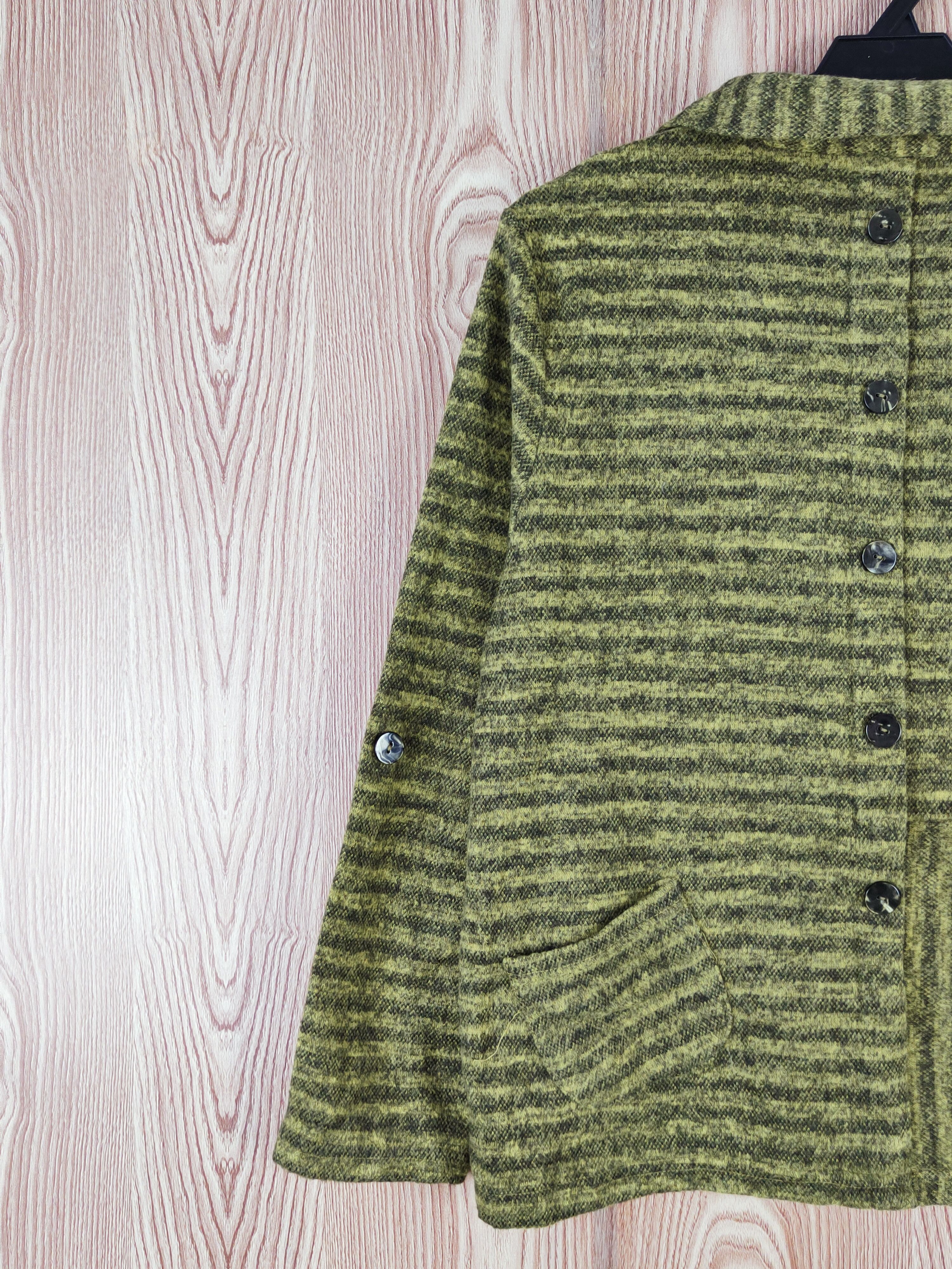 Homespun Knitwear × Japanese Brand × Vintage Viante Green Knitwear Button Up Shirts #W557 Size M / US 6-8 / IT 42-44 - 9 Thumbnail
