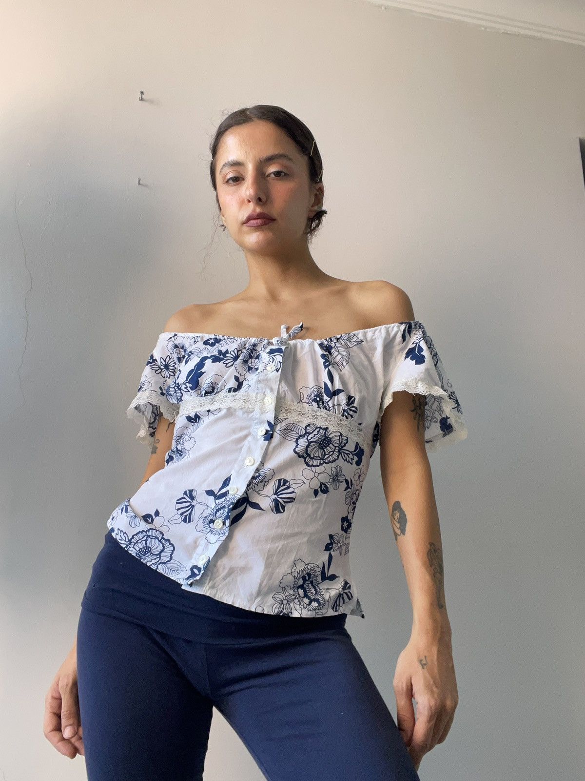 Vintage Y2k Adil isik blouse Size XS / US 0-2 / IT 36-38 - 2 Thumbnail