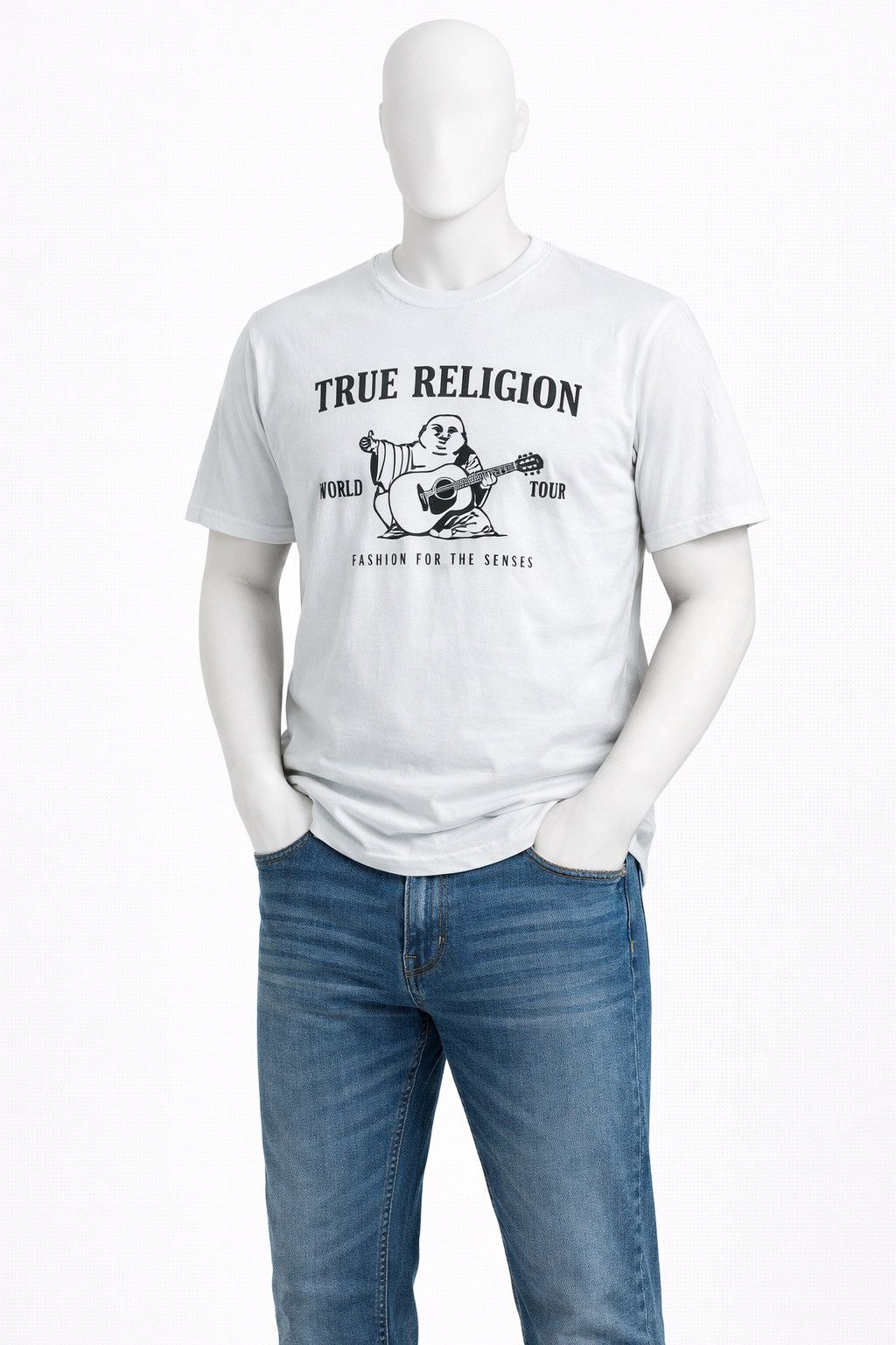 True Religion True Religion Buddha Big Logo T-Shirt White Size US L / EU 52-54 / 3 - 1 Thumbnail
