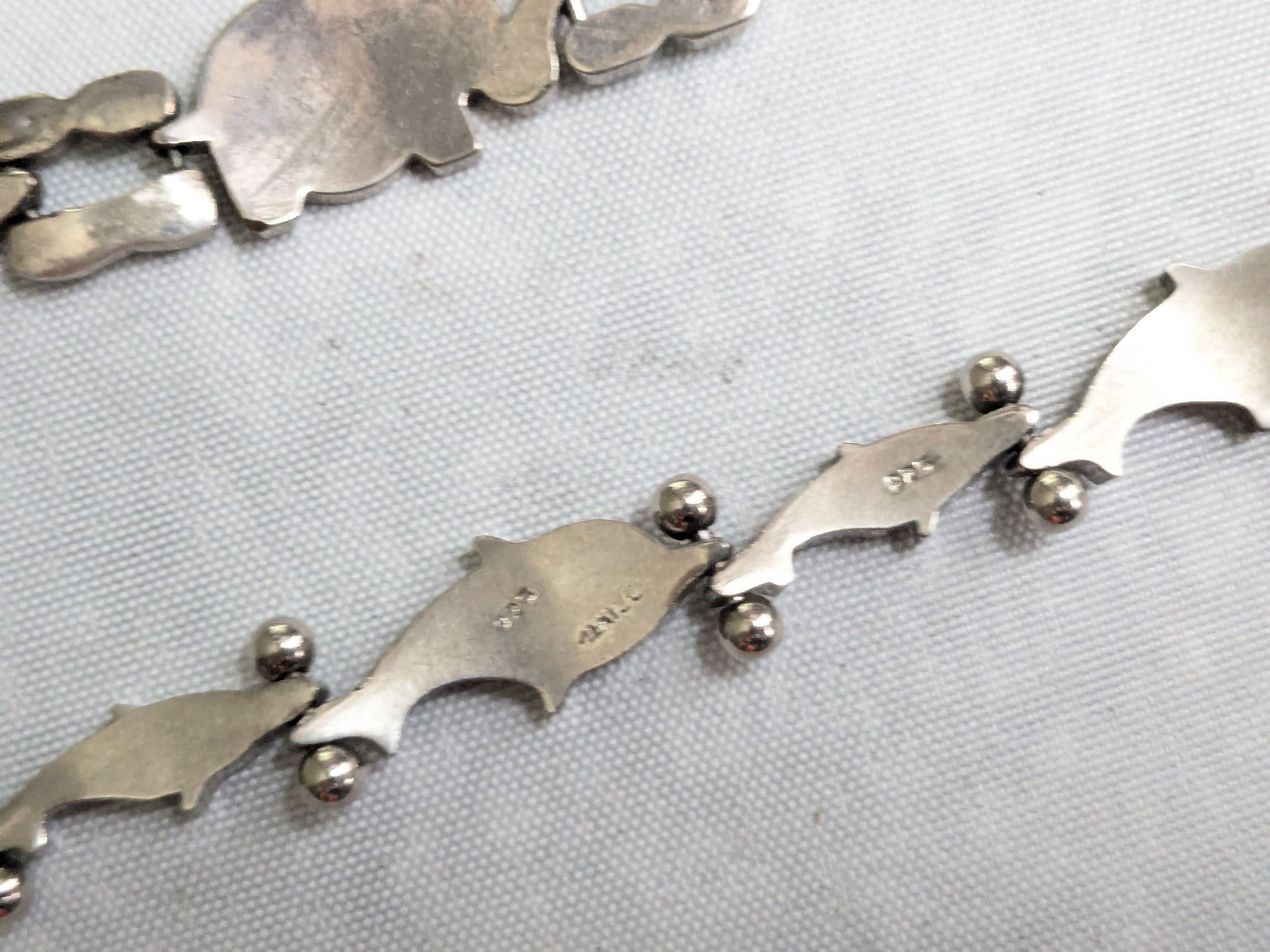 Jewelry Vintage Sterling Silver Bracelets Dolphin Elephant Whale Size ONE SIZE - 13 Thumbnail