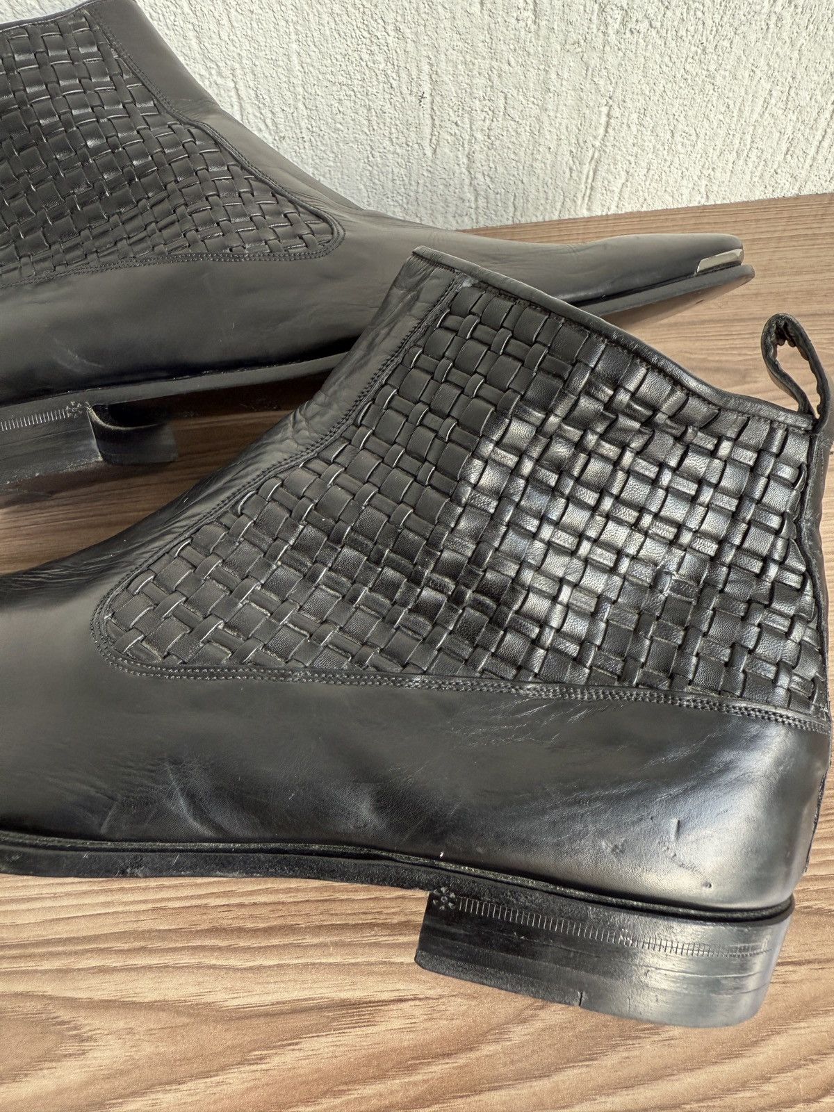 Versace Versace⚫️🔥Chelsea boots alternative of wyatt by saint laurent Size US 8.5 / EU 41-42 - 13 Thumbnail