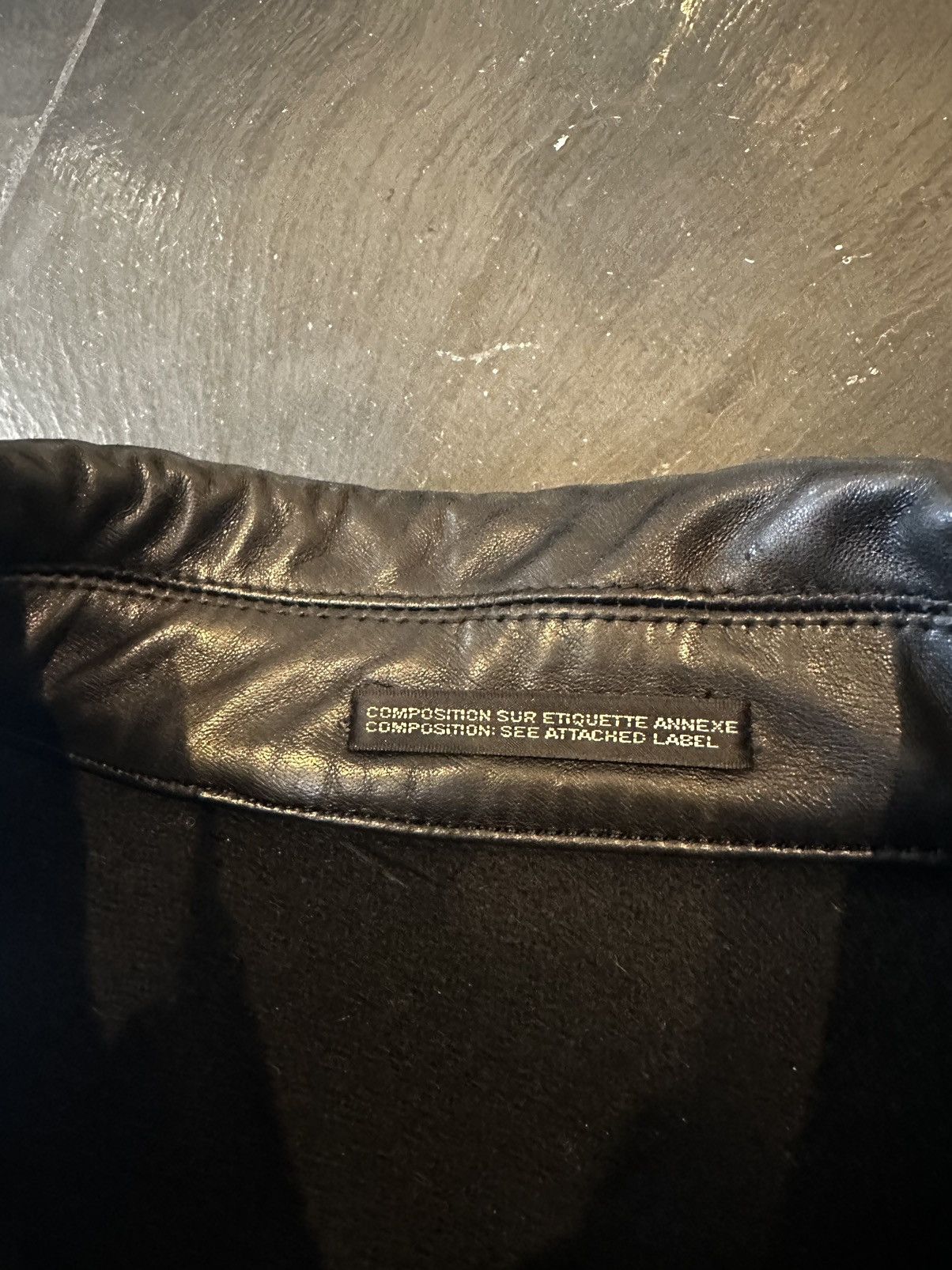 Yohji Yamamoto Yohji Yamamoto BackZip Heavy Wool Leather Jacket Size US XL / EU 56 / 4 - 3 Thumbnail