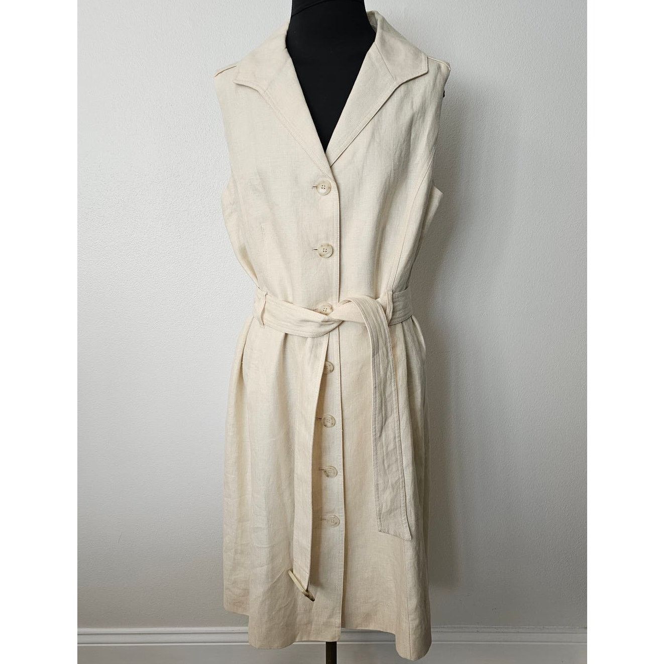 Brooks Brothers Brooks Brothers Lanificio Campore Pure Linen Shirt Dress 16 Size XXL / US 16-18 / IT 52-54 - 1 Thumbnail
