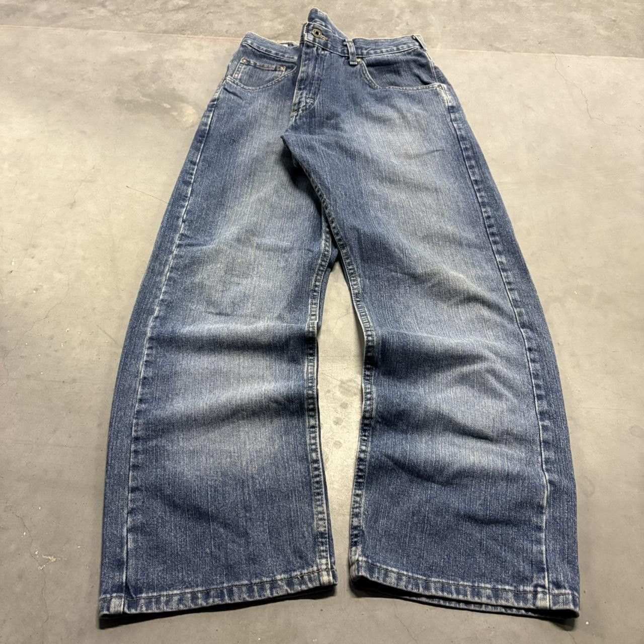 Vintage Crazy Vintage Y2K/2000s Baggy Medium Wash Retro Style Grunge Denim Jeans! Size US 34 / EU 50 - 3 Thumbnail