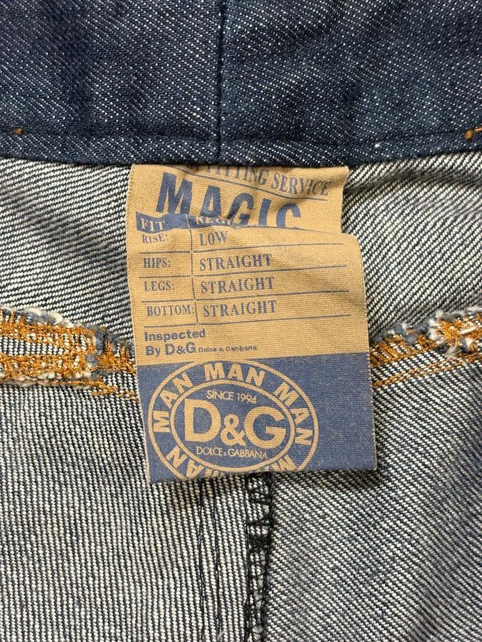 Dolce & Gabbana 2000s Dolce & Gabbana Navy Raw Faded Denim Jeans Size US 32 / EU 48 - 12 Thumbnail