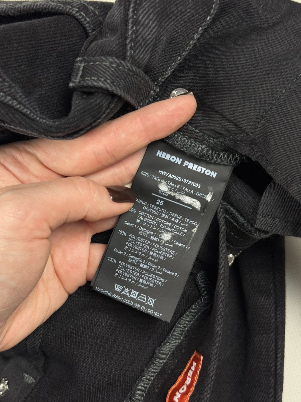 Heron Preston BNWT! Heron Preston Black Wash Denim 5 Pocket Jeans Pants Size 25" / US 0 / IT 36 - 17 Thumbnail
