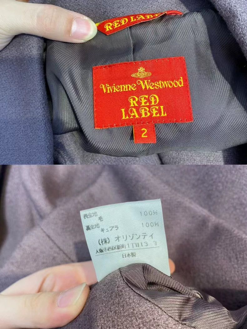 Vivienne Westwood Vivienne Westwood Grayish-purple cloak-style wool coat Size M / US 6-8 / IT 42-44 - 9 Thumbnail