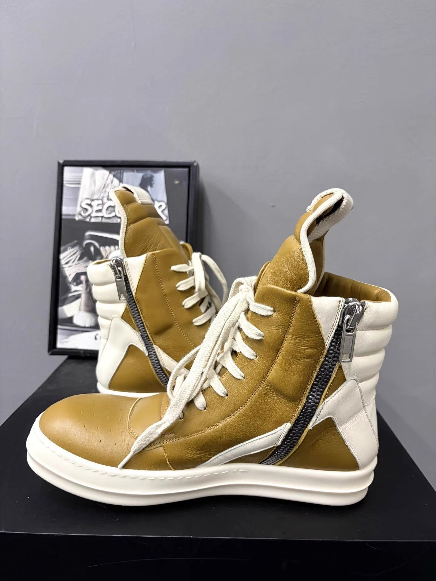 Rick Owens Rick Owens Mainline Geobasket High-Top Shoes K34 Size US 7 / EU 40 - 5 Thumbnail