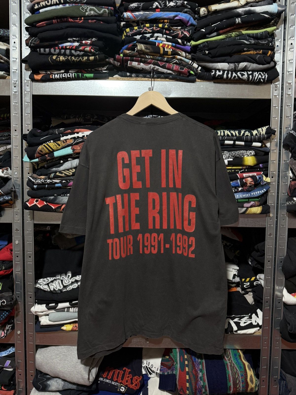 Vintage Vintage Guns N Roses Get In The Ring 1991 1992 Rock T-Shirt Size US XL / EU 56 / 4 - 2 Thumbnail