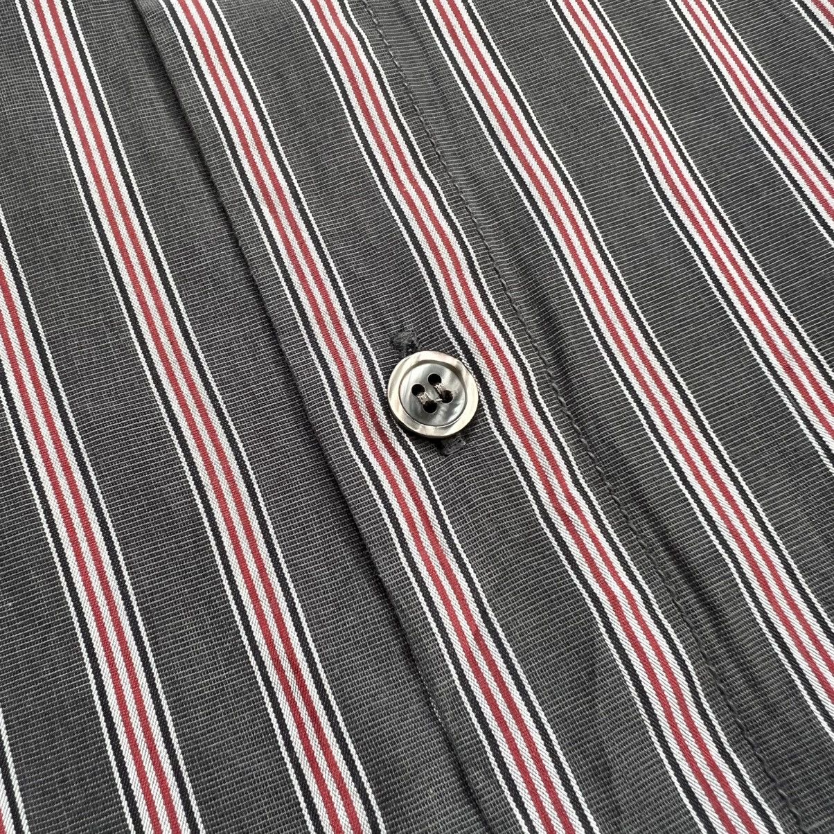 Nigel Cabourn Nigel Carboun Vertical Stripe Longsleeve Button up Shirt Size US XL / EU 56 / 4 - 5 Thumbnail