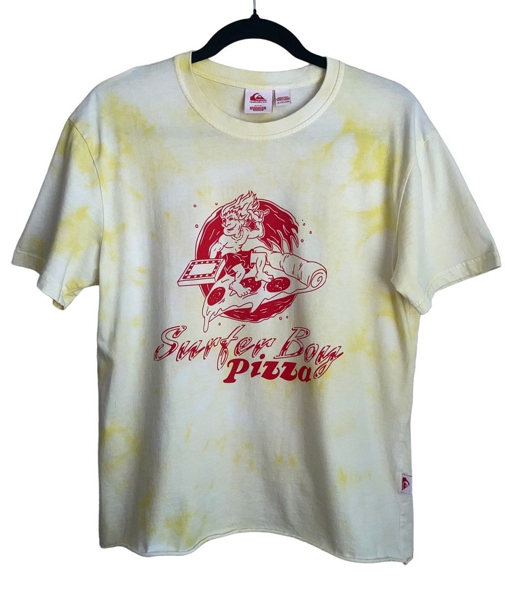 Quiksilver Stranger Things X Quicksilver Surfer Boy Pizza Tee Grailed