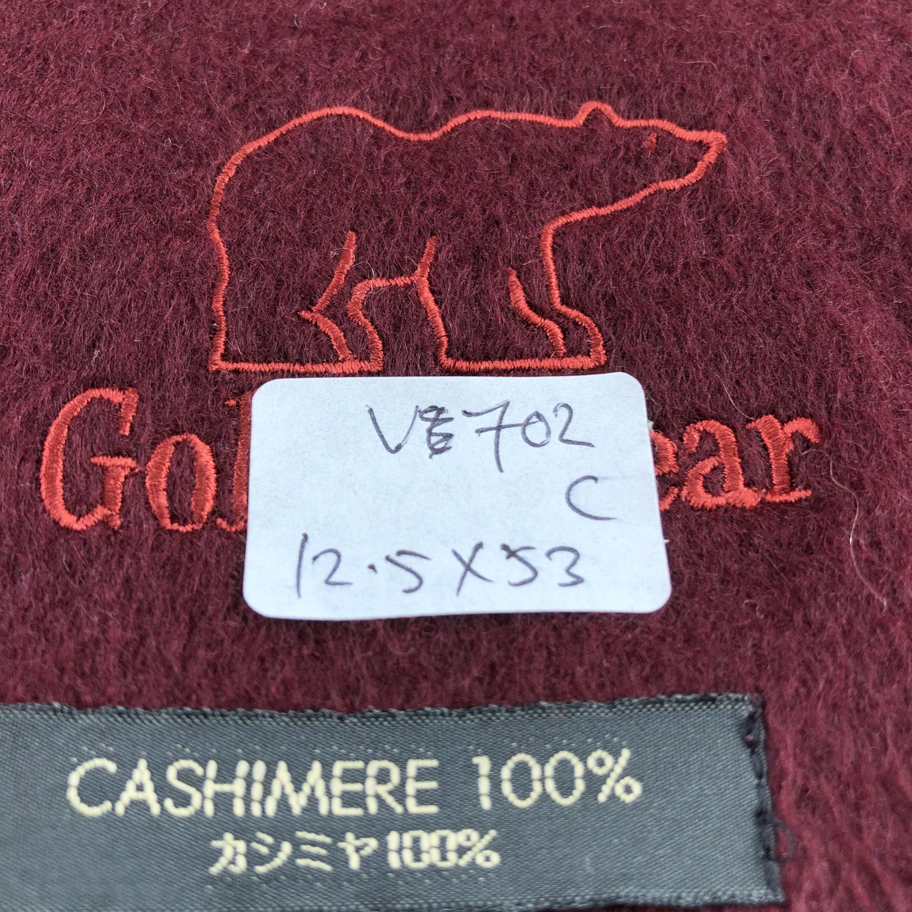 Golden Bear Golden Bear Cashmere Scarf Muffler V702 Size ONE SIZE - 6 Thumbnail