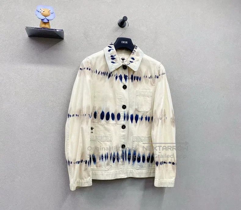 Dior Dior Apricot-coloured tie-dye coat Size XS / US 0-2 / IT 36-38 - 3 Thumbnail