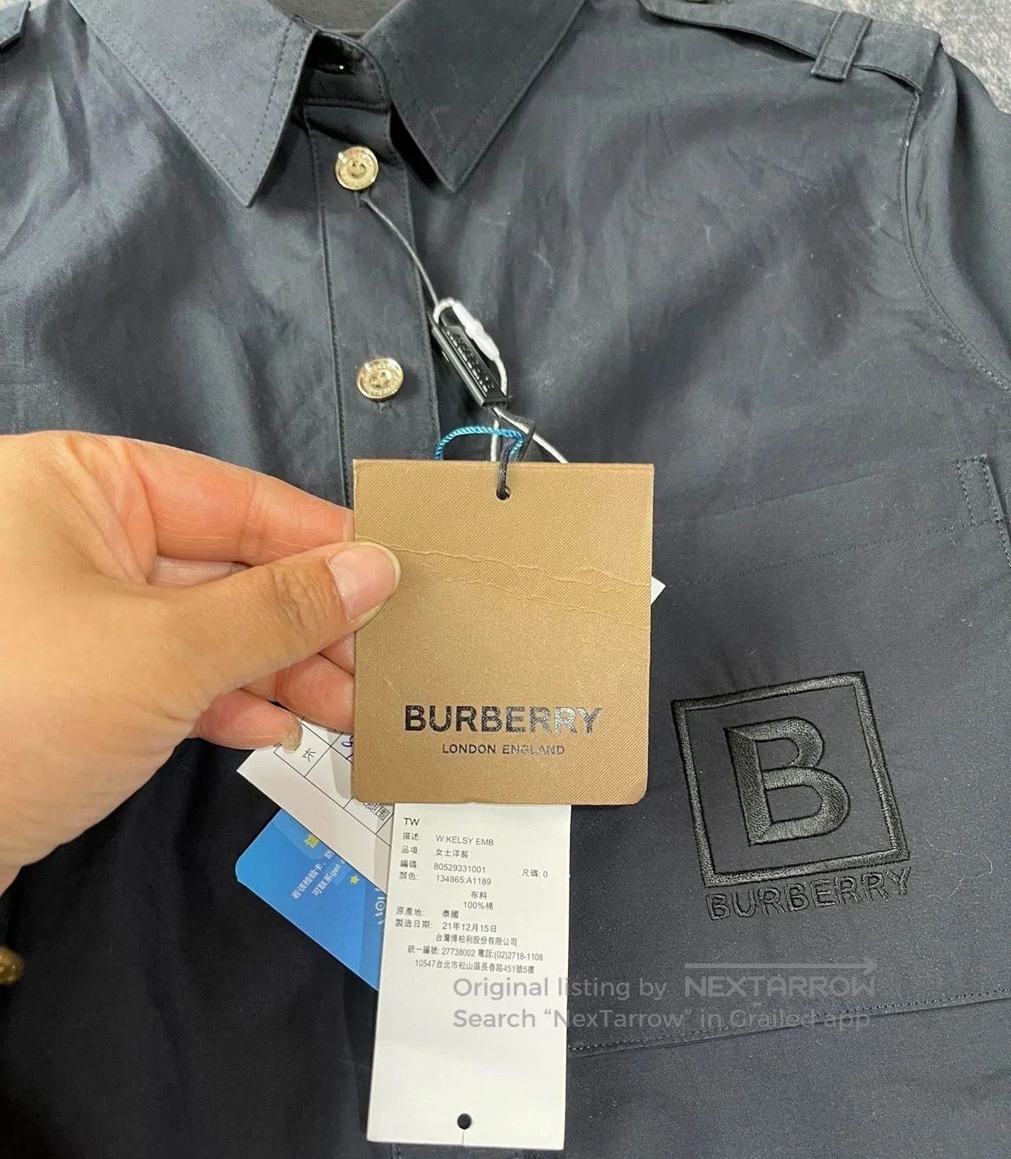 Burberry Burberry Long Sleeve Shirt Dress. Size US XS / EU 42 / 0 - 4 Thumbnail