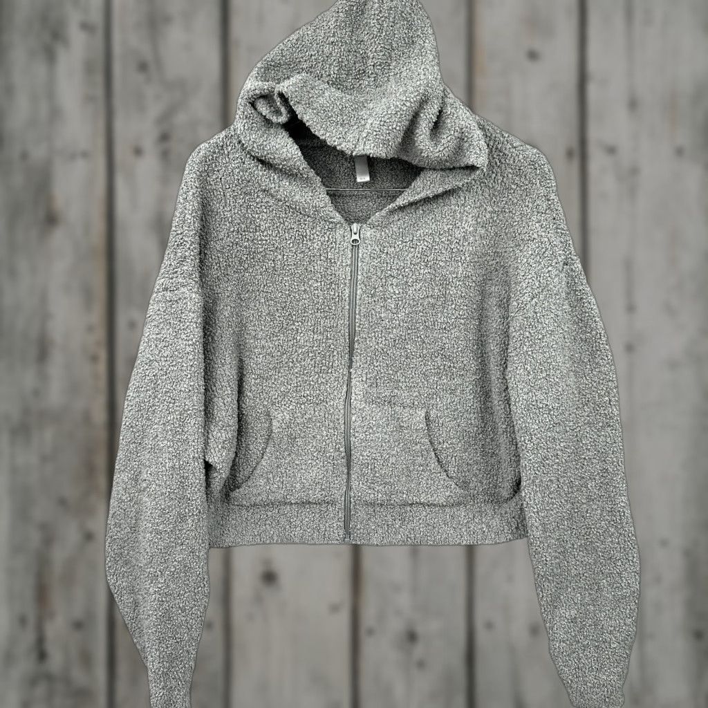 SKIMS Skims Hoodie Womens 3X Plus Gray Full Zip Dolman Sleeves - Zip Pockets All Seasons Athletic Run & Jogging Walking Size XXL / US 16-18 / IT 52-54 - 1 Thumbnail