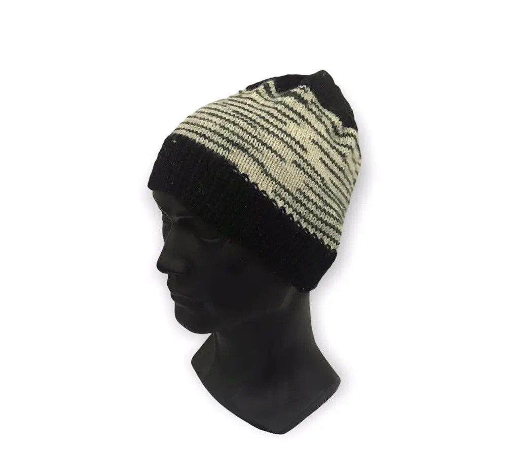Japanese Brand × Vintage Japanese Brand Stripe Design Beanie Hat Size ONE SIZE - 1 Thumbnail
