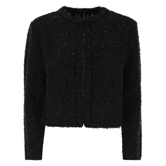 Fabiana Filippi FABIANA FILIPPI Women Jackets MAD265F139 BLACK Size L / US 10 / IT 46 - 1 Thumbnail