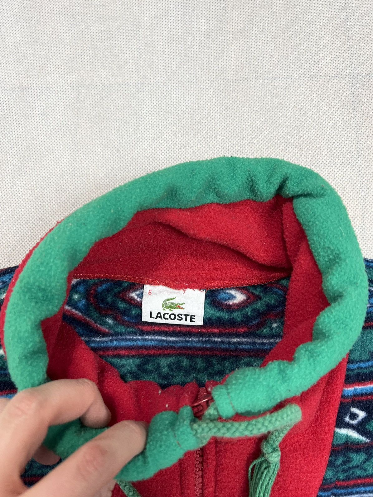 Lacoste × Vintage Fleece Jacket Lacoste Synchilla vintage polar patterns Size US XXL / EU 58 / 5 - 3 Thumbnail