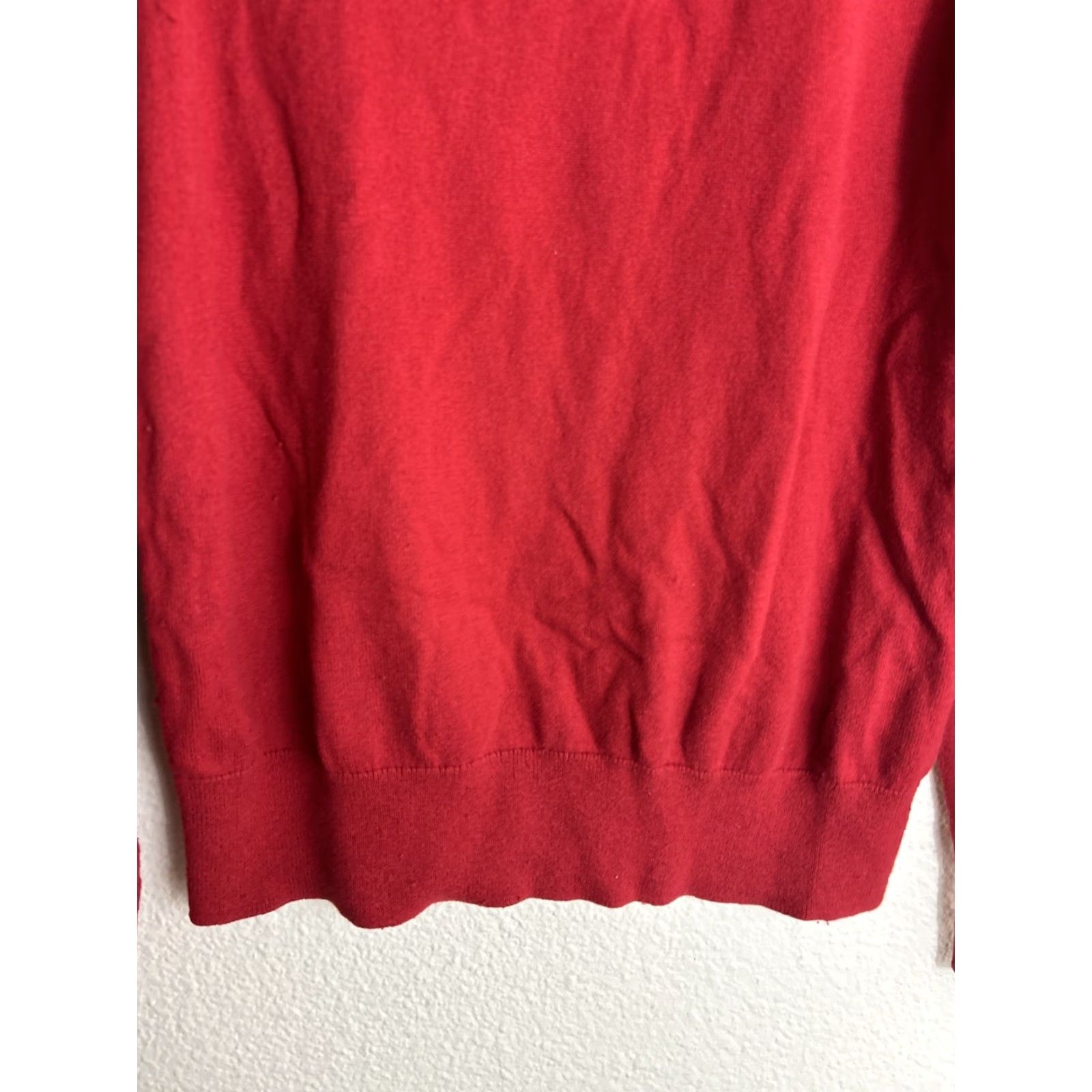 Banana Republic Banana Republic Sweater Mens Medium Cotton Cashmere Blend Pullover Red LS Size US M / EU 48-50 / 2 - 5 Thumbnail