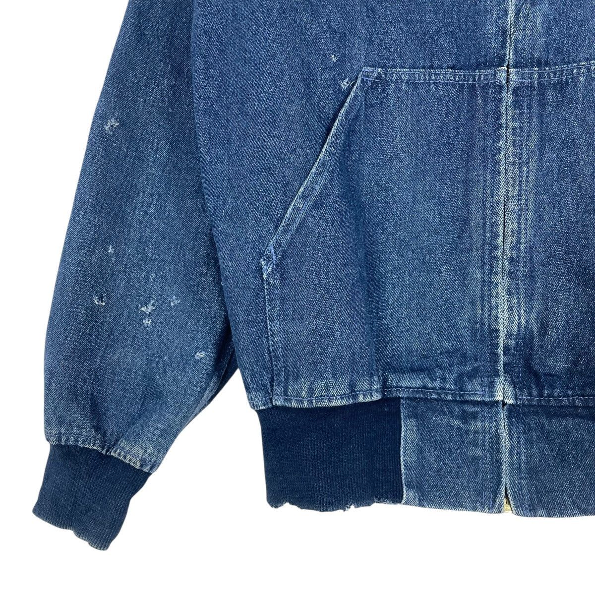 Stussy Vintage Stussy Hooded Distressed Style Denim Jacket Size US M / EU 48-50 / 2 - 4 Thumbnail