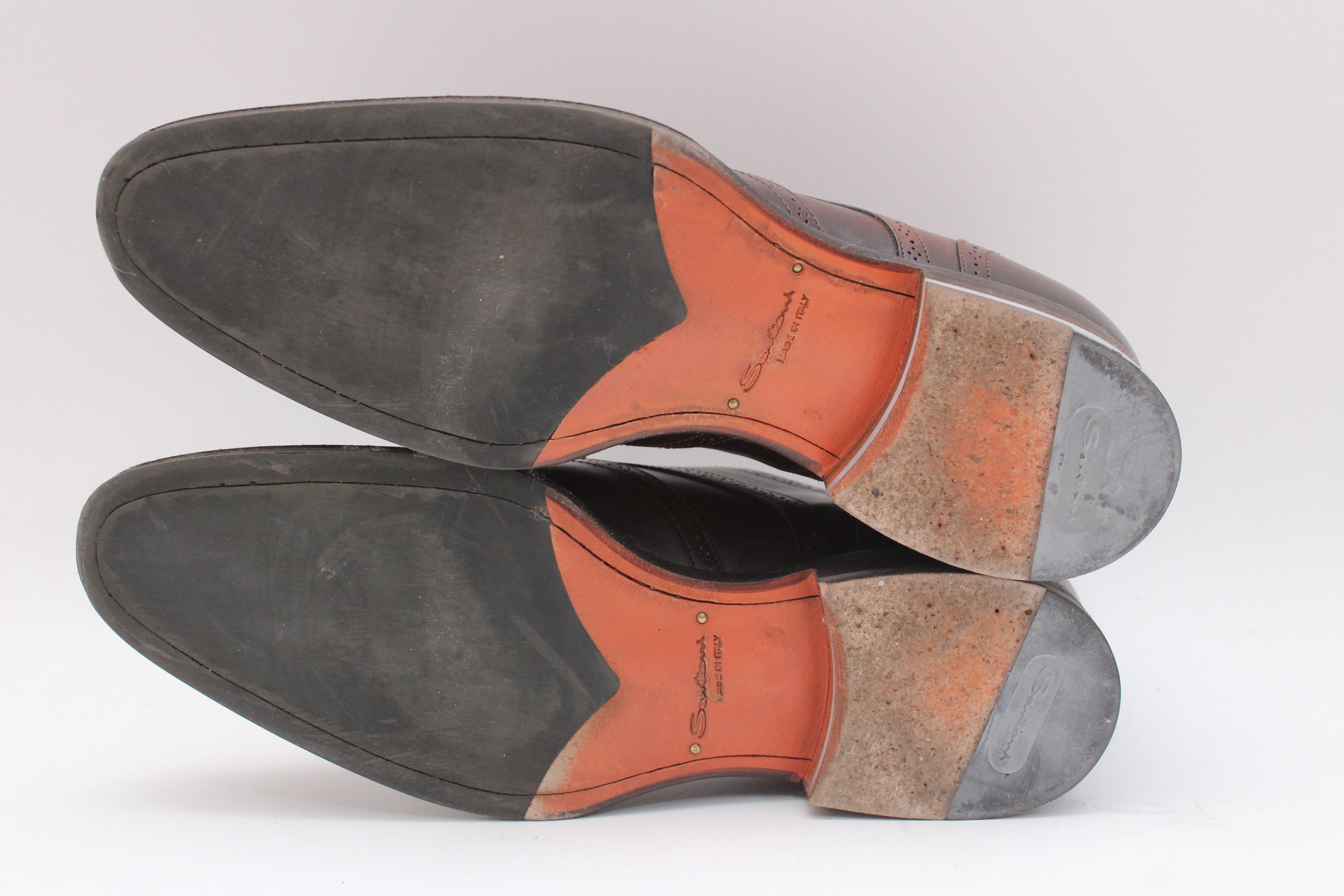 Santoni Santoni Derby Leather Shoes Size 6 UK Authentic Size US 7.5 / EU 40-41 - 11 Thumbnail