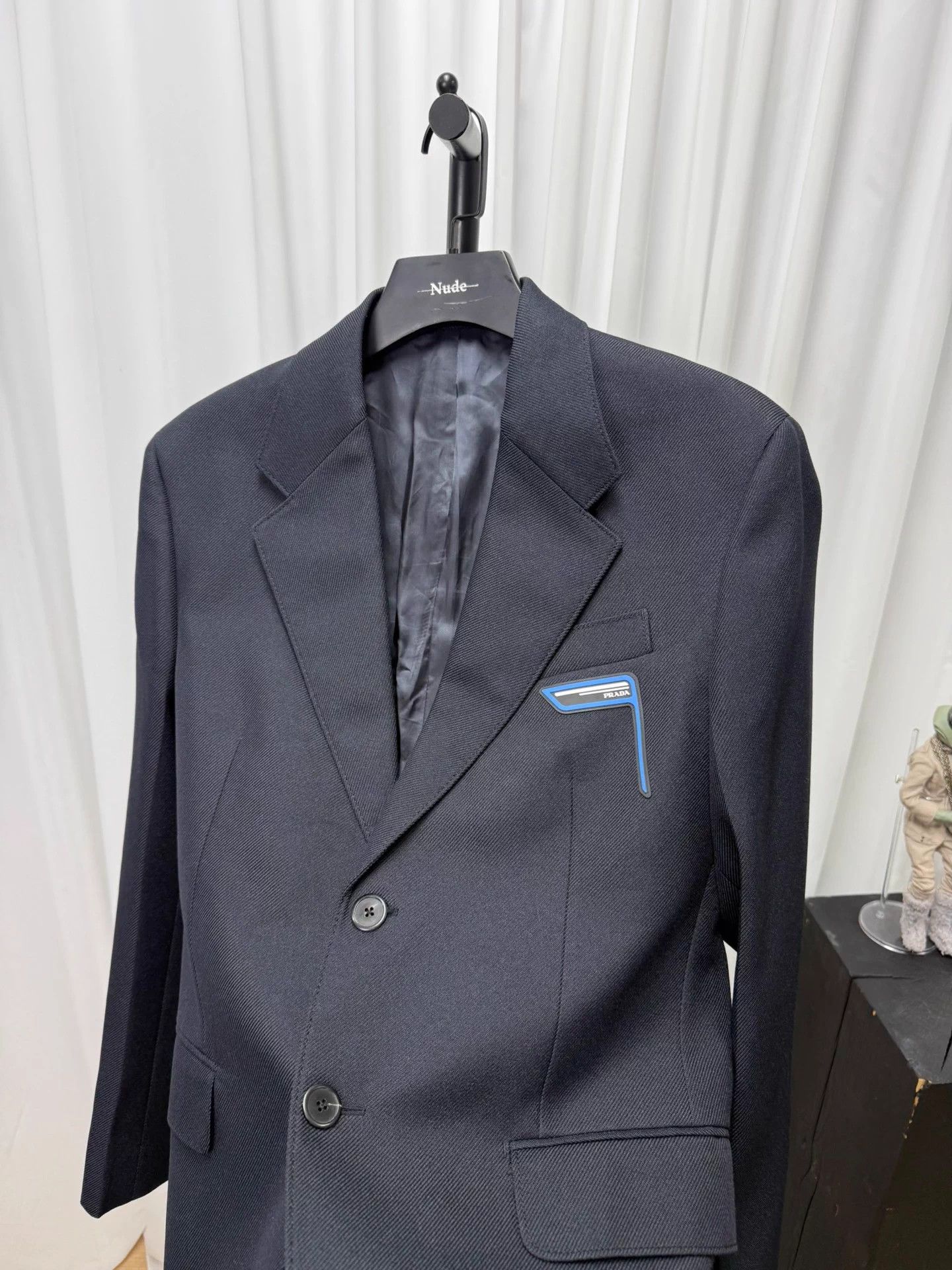 Prada PRADA Geometric Logo Appliqué Wool Suit Size US M / EU 48-50 / 2 - 3 Thumbnail