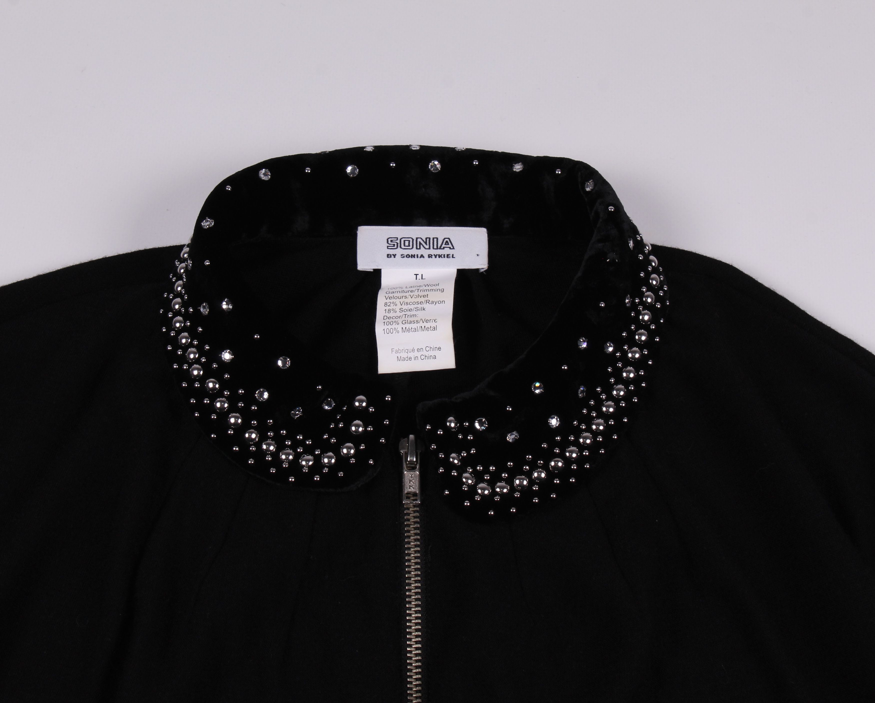 Sonia Rykiel Vintage Sonia Rykiel Wool Long Sleeve Collared Dress Size L / US 10 / IT 46 - 6 Thumbnail