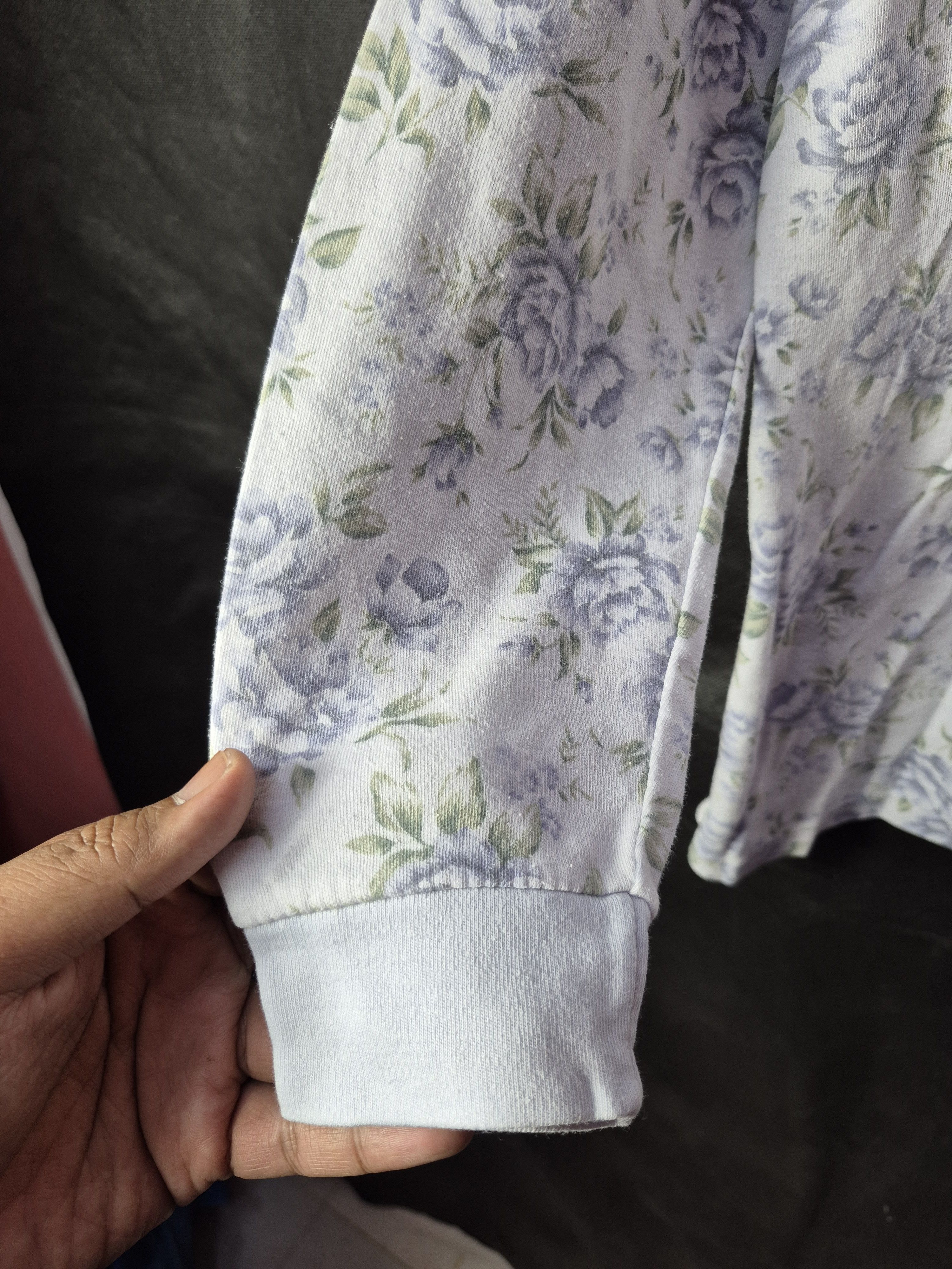 Vintage 🔥 Vintage 90s Floral Polo Longsleeves Tee Size US M / EU 48-50 / 2 - 4 Thumbnail