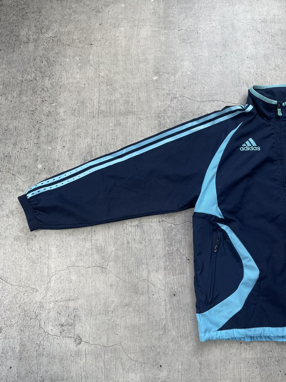 Adidas Vintage 00’s Adidas Marseille Nylon Olympic Jacket Y2K Size US S / EU 44-46 / 1 - 8 Thumbnail