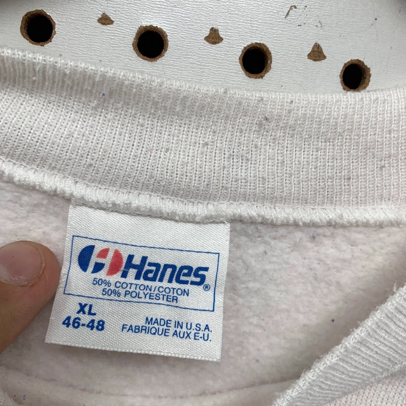 Hanes VINTAGE Hanes Sweatshirt Mens XL 80s Funny Golf USA Crew Neck White Fleece Graphic Print Golf Preservation Size US XL / EU 56 / 4 - 3 Thumbnail