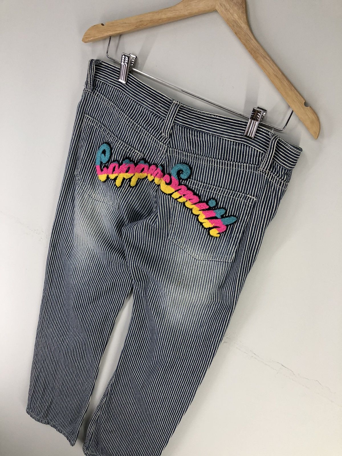 Japanese Brand Japanese Brand Copper Smith Distressed Hickory Blue Jeans Size US 32 / EU 48 - 15 Thumbnail